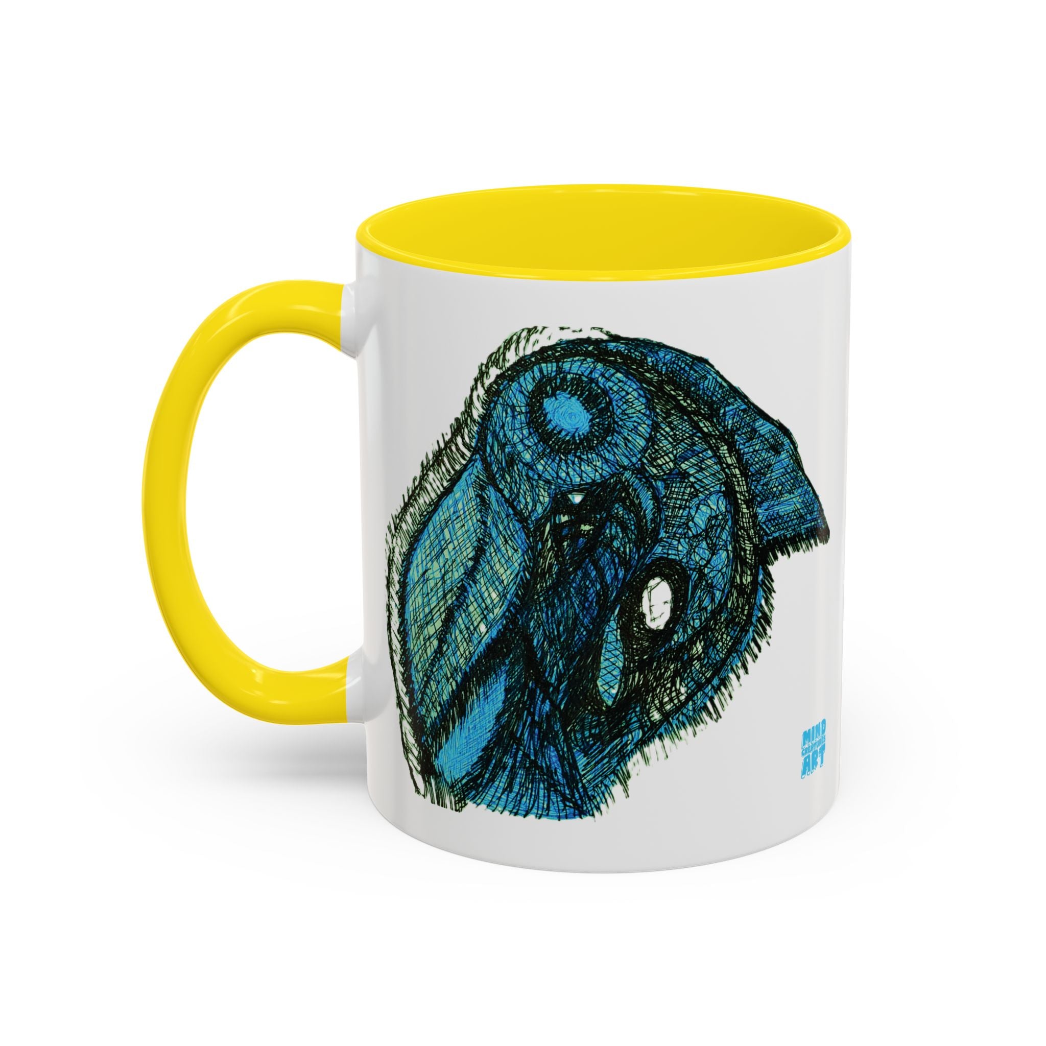 Who Are You? (Teal) Accent Coffee Mug (11oz, 15oz)