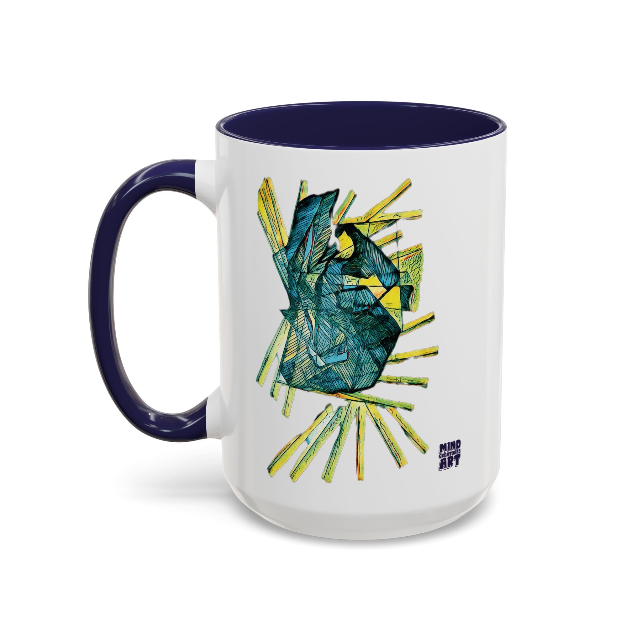 Lightspeed (Teal) Accent Coffee Mug (11oz, 15oz)