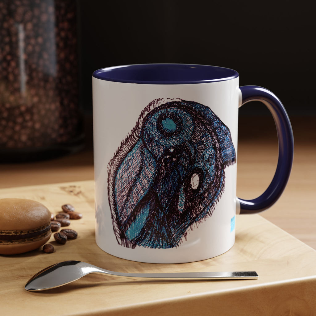 Who Are You? (Blue) Accent Coffee Mug (11oz, 15oz)