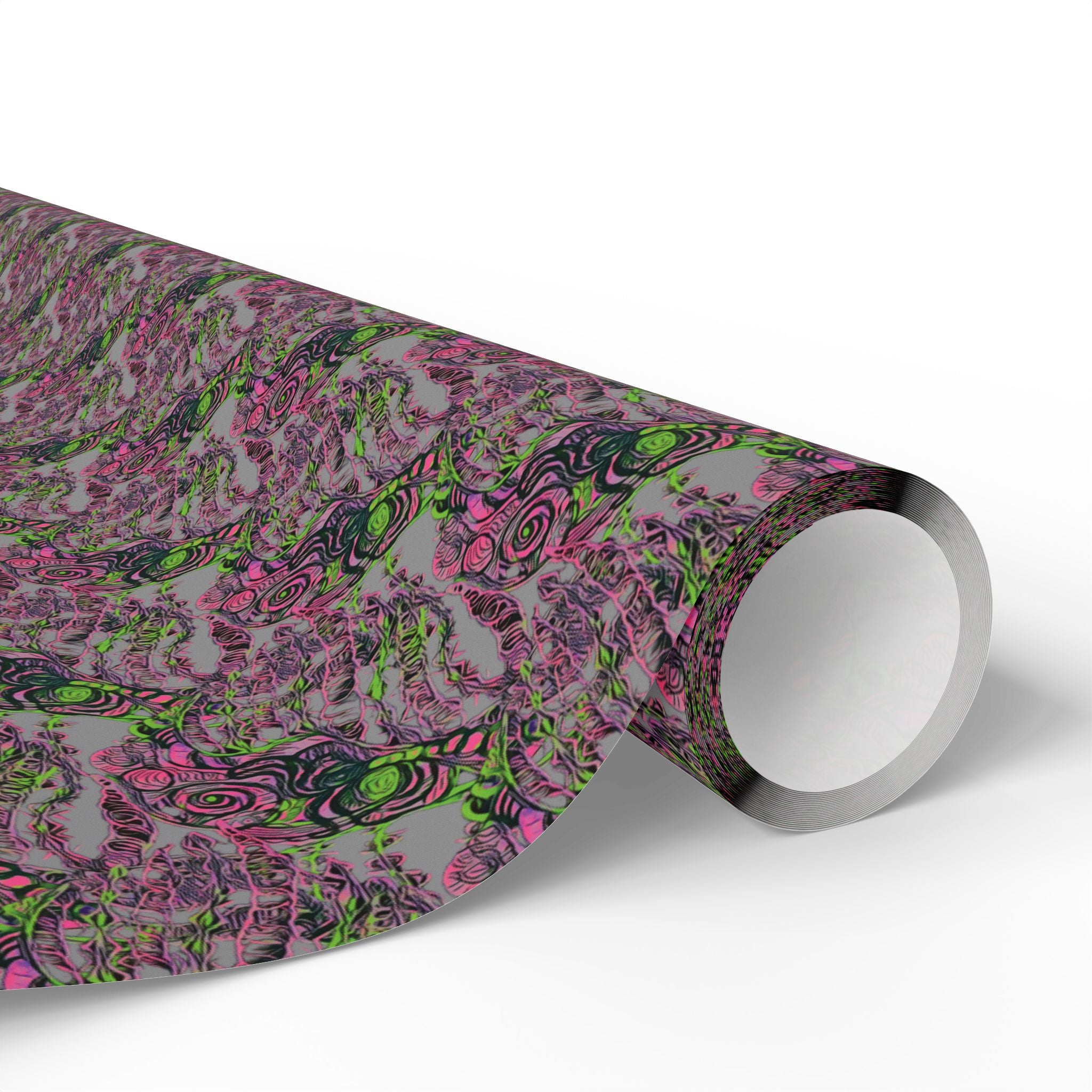 Vessel (Neon, Gray Background) Heavy Wrapping Paper