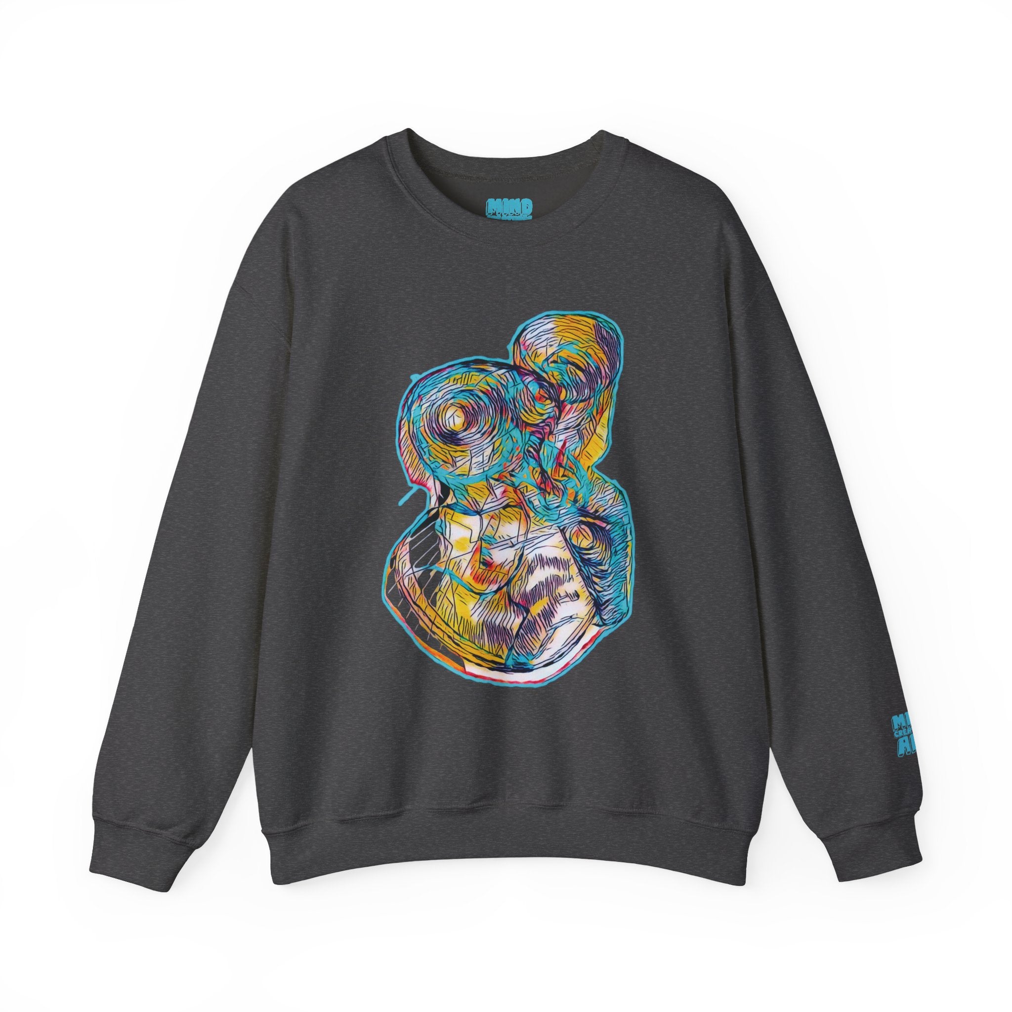 Curiosity (Aqua) Unisex Heavy Blend™ Crewneck Sweatshirt