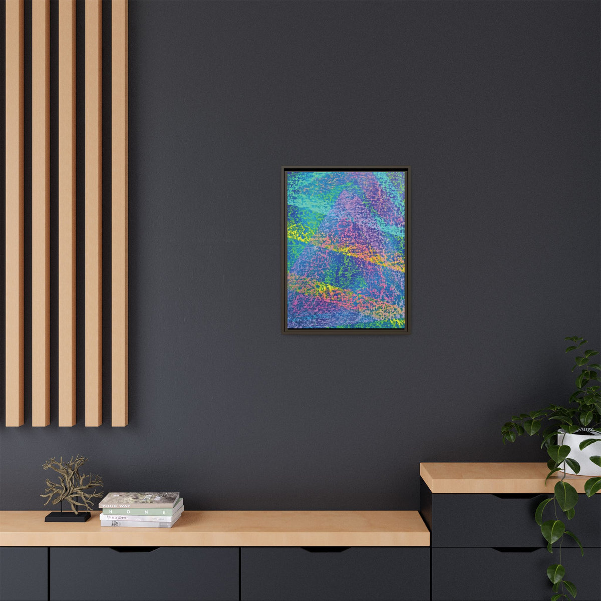 Vapor (V2) Matte Canvas, Framed