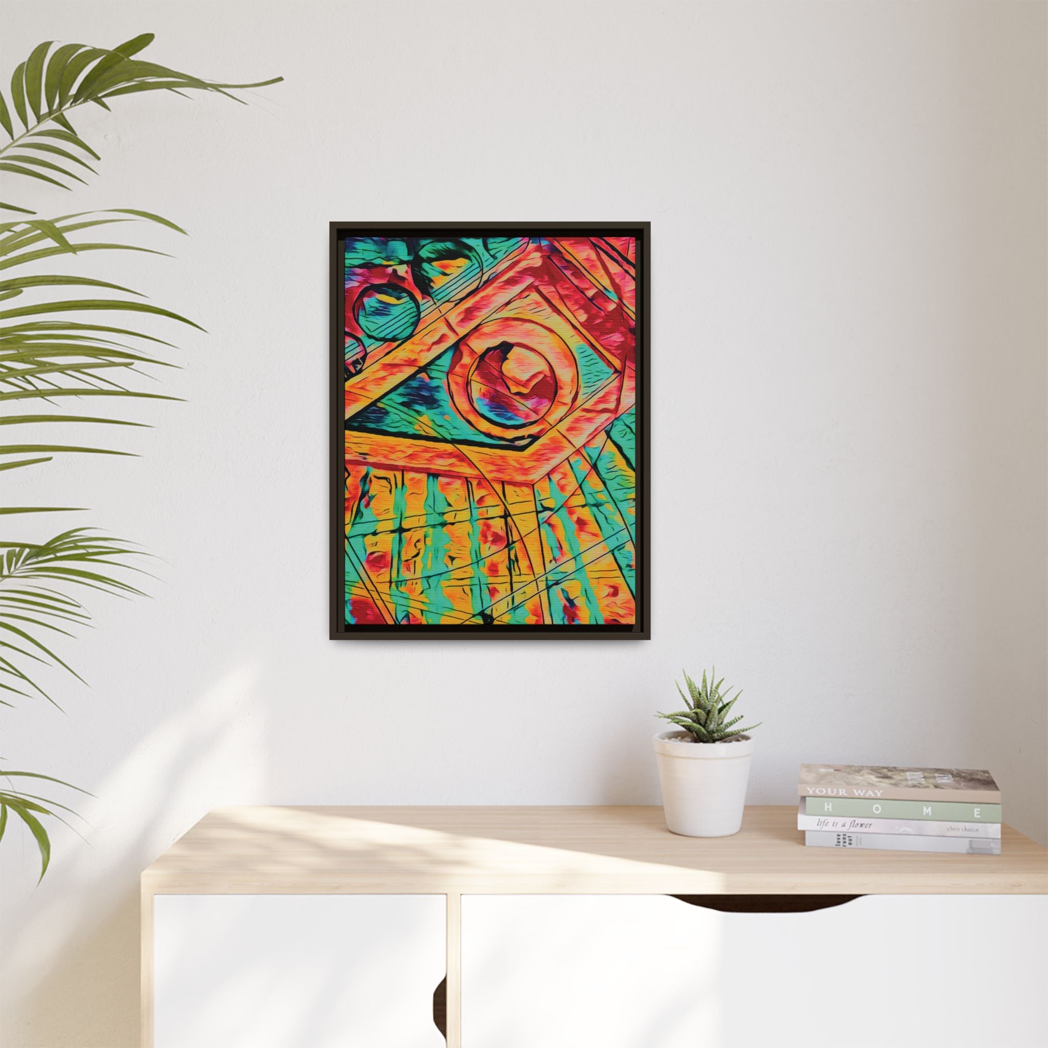 Love (Bright) Matte Canvas, Framed