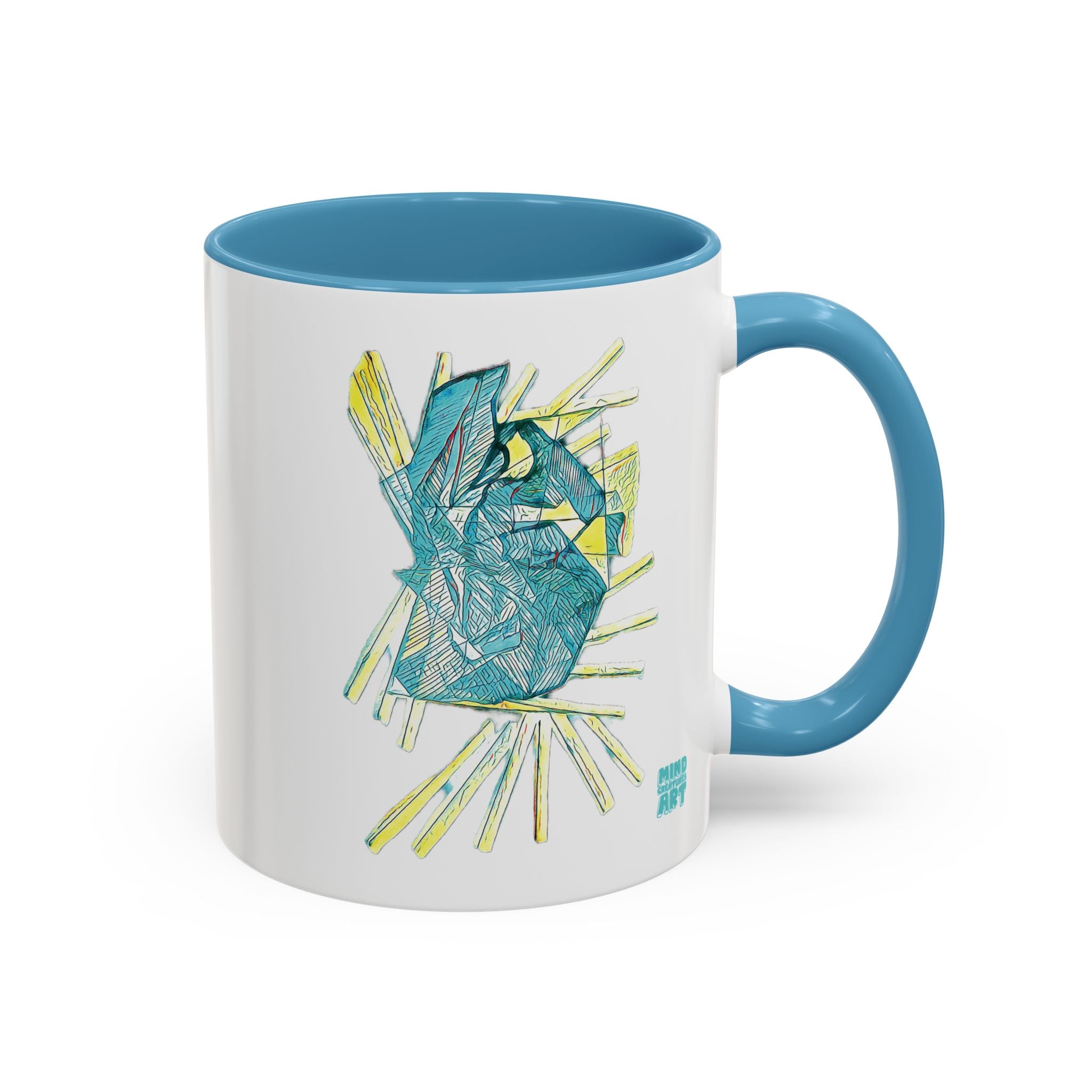 Lightspeed (Aqua) Accent Coffee Mug (11oz, 15oz)