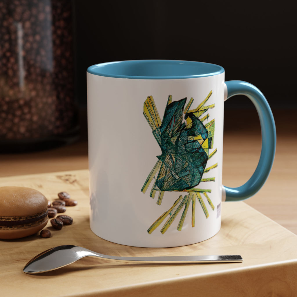 Lightspeed (Teal) Accent Coffee Mug (11oz, 15oz)