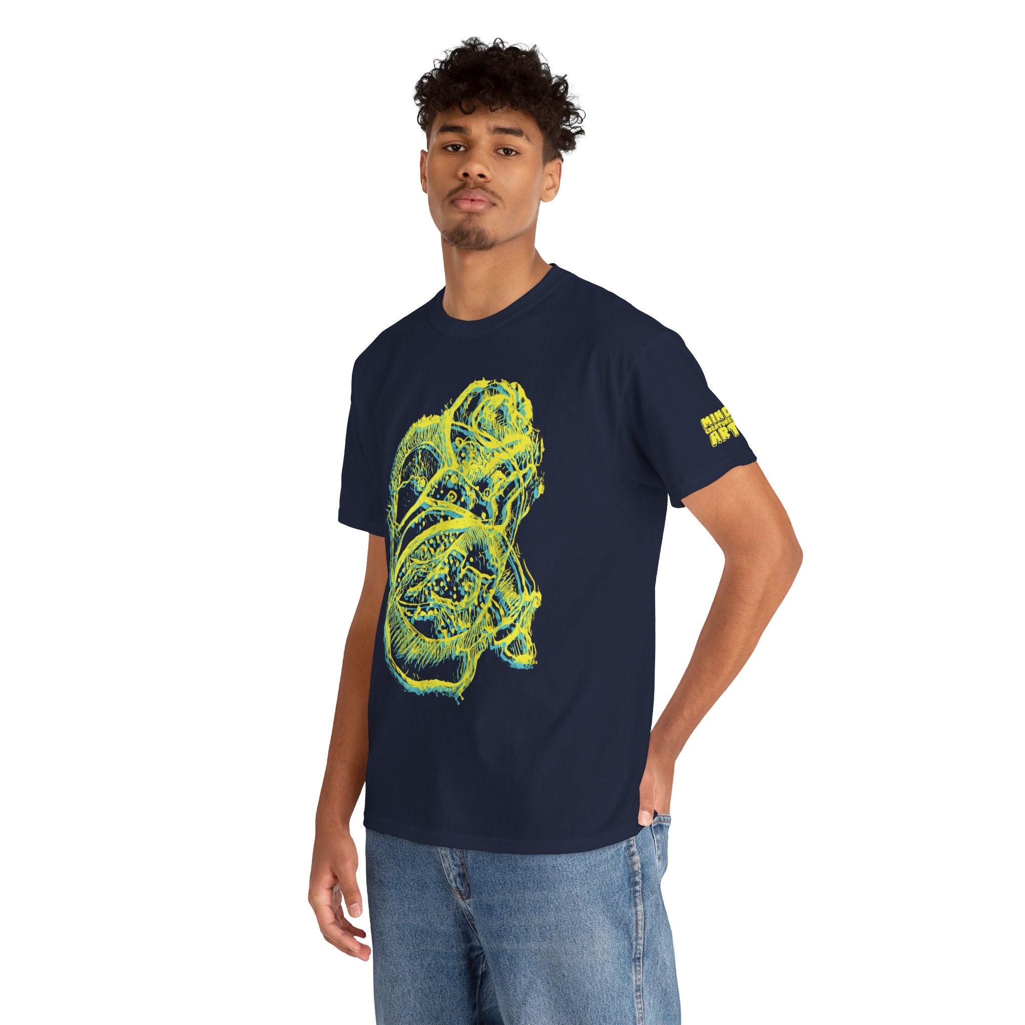Exploration (Blur, Yellow & Blue) Unisex Heavy Cotton Tee