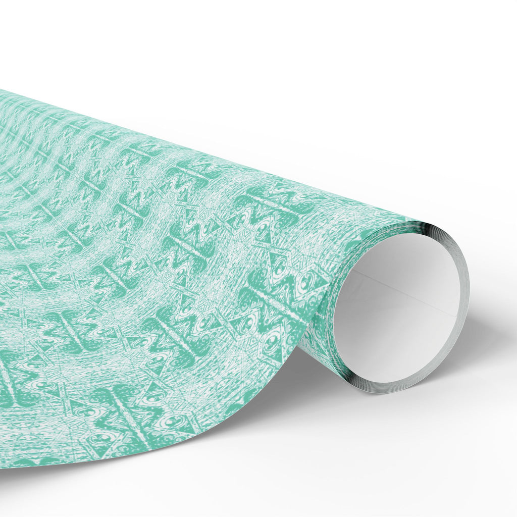 Love (Seafoam, White Background) Heavy Wrapping Paper