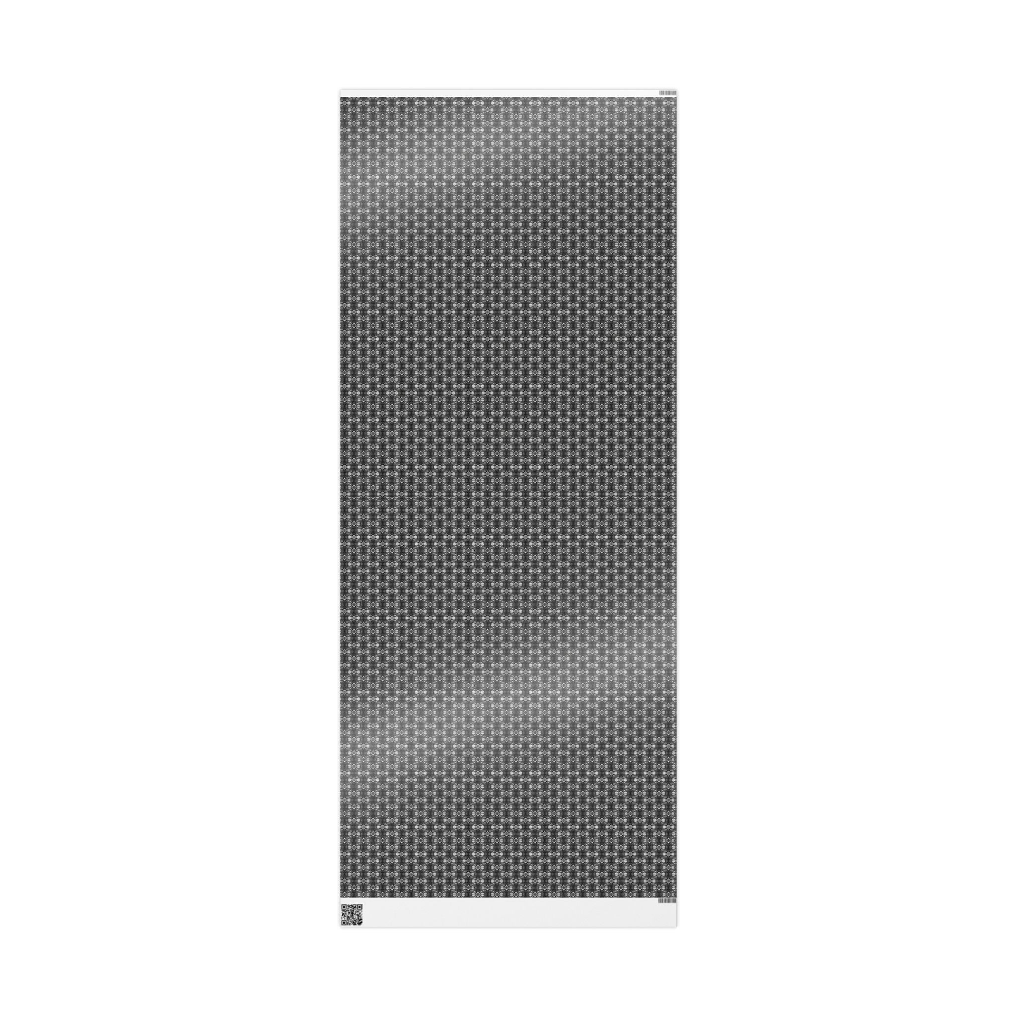 Love (White, Black Background) Heavy Wrapping Paper
