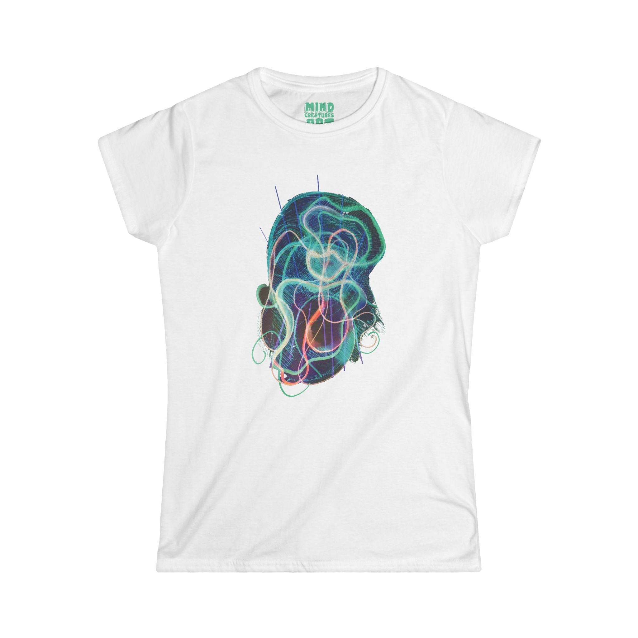 Davy Jones (Electric Teal) Women's Softstyle Tee
