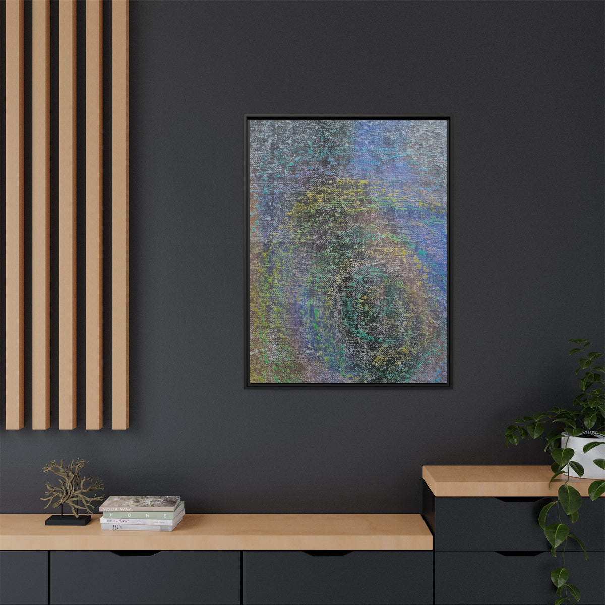 Iridescent (V2) Matte Canvas, Framed