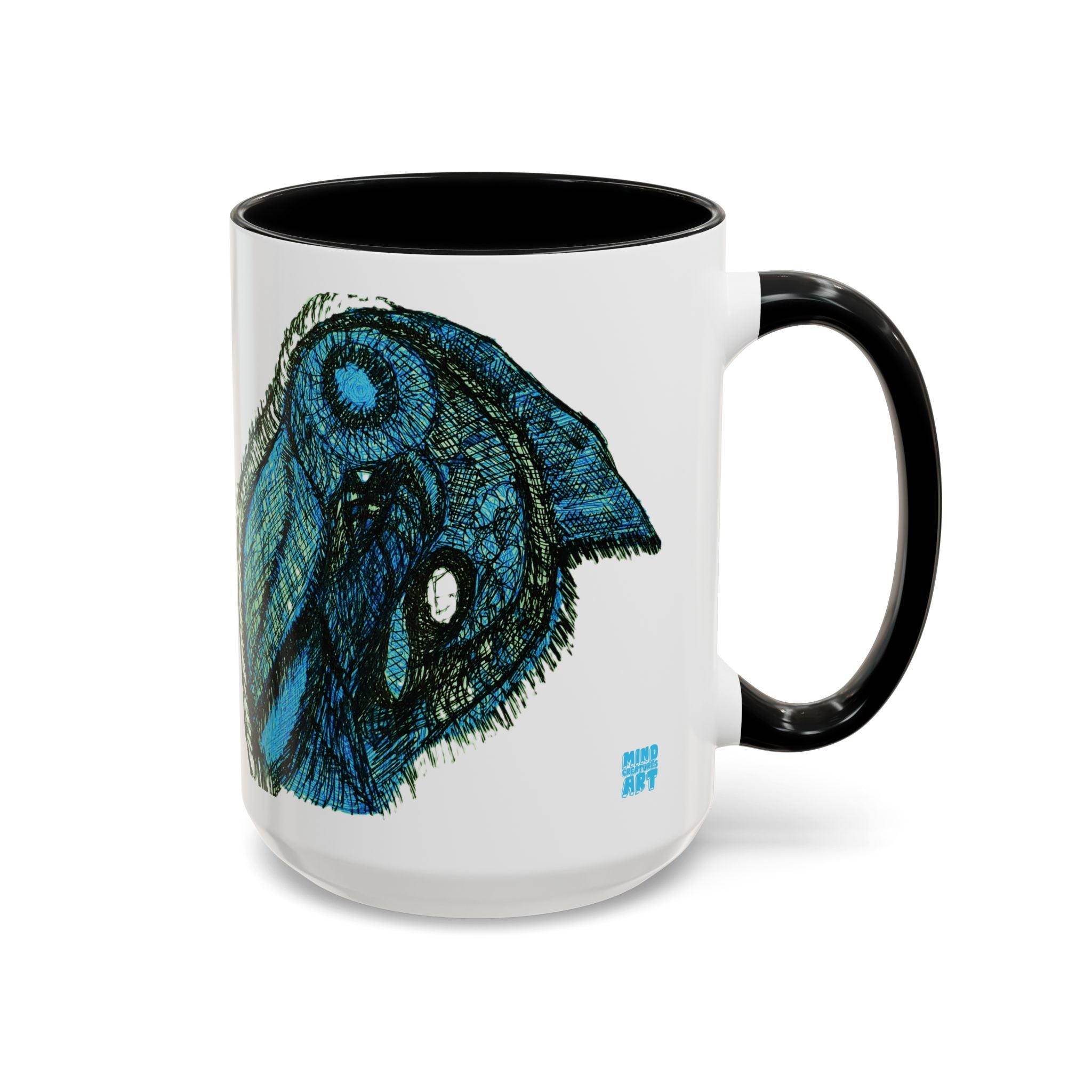 Who Are You? (Teal) Accent Coffee Mug (11oz, 15oz)