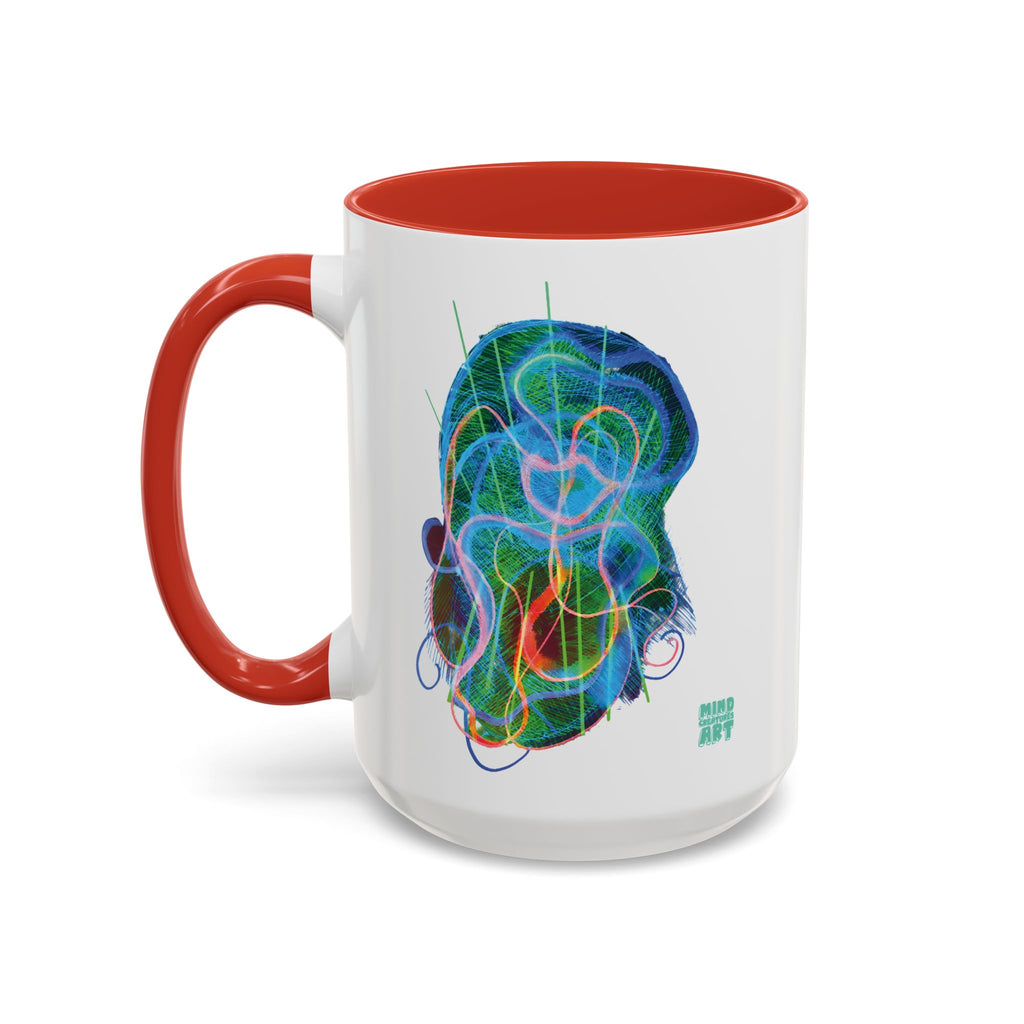 Davy Jones (Electric Blue & Green) Accent Coffee Mug (11oz, 15oz)