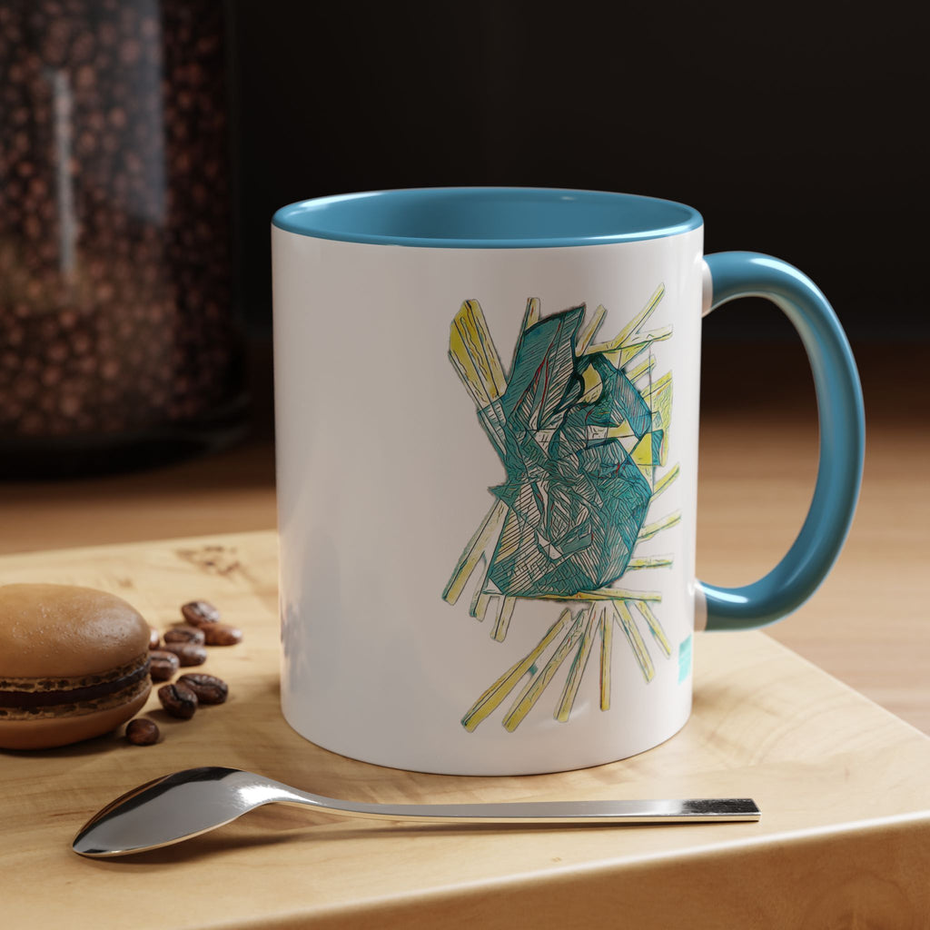 Lightspeed (Aqua) Accent Coffee Mug (11oz, 15oz)