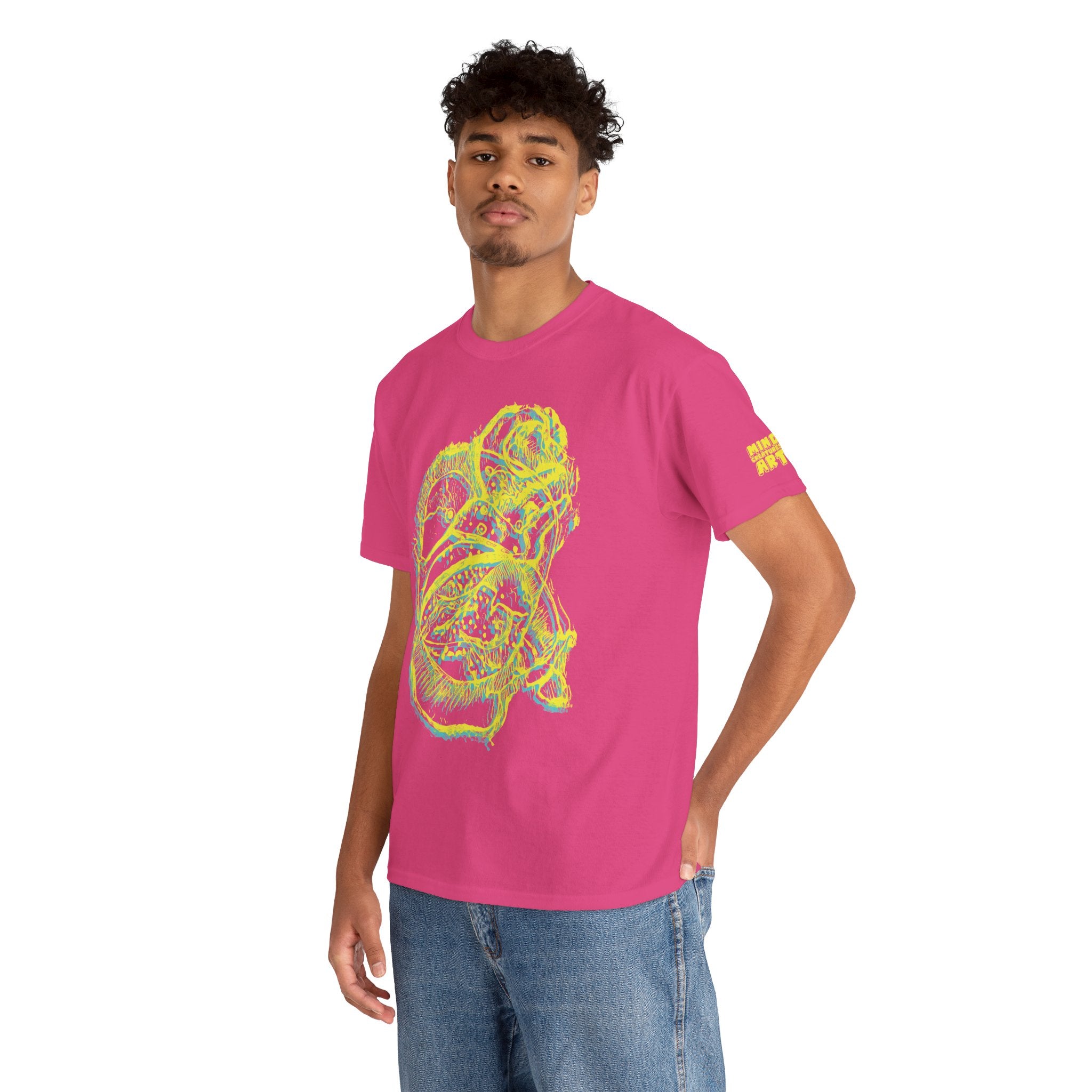 Exploration (Blur, Yellow & Blue) Unisex Heavy Cotton Tee