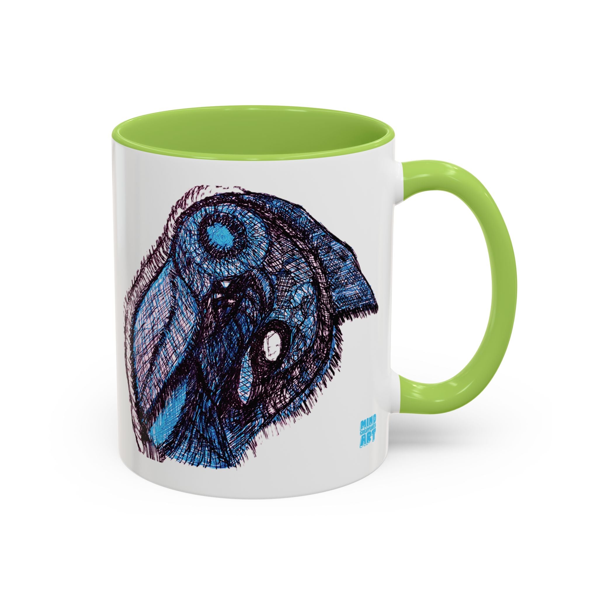 Who Are You? (Blue) Accent Coffee Mug (11oz, 15oz)