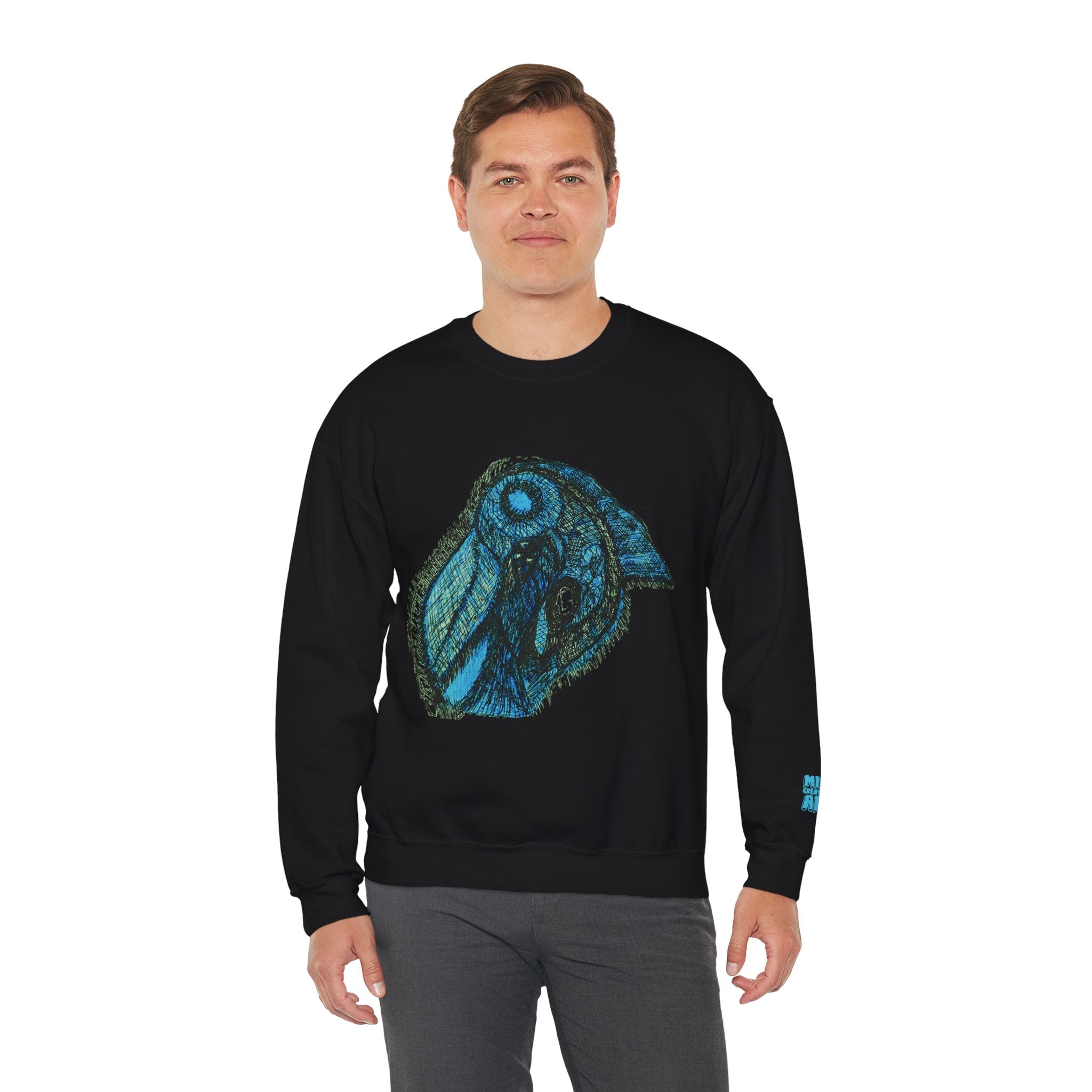 Who Are You? (Teal) Unisex Heavy Blend™ Crewneck Sweatshirt