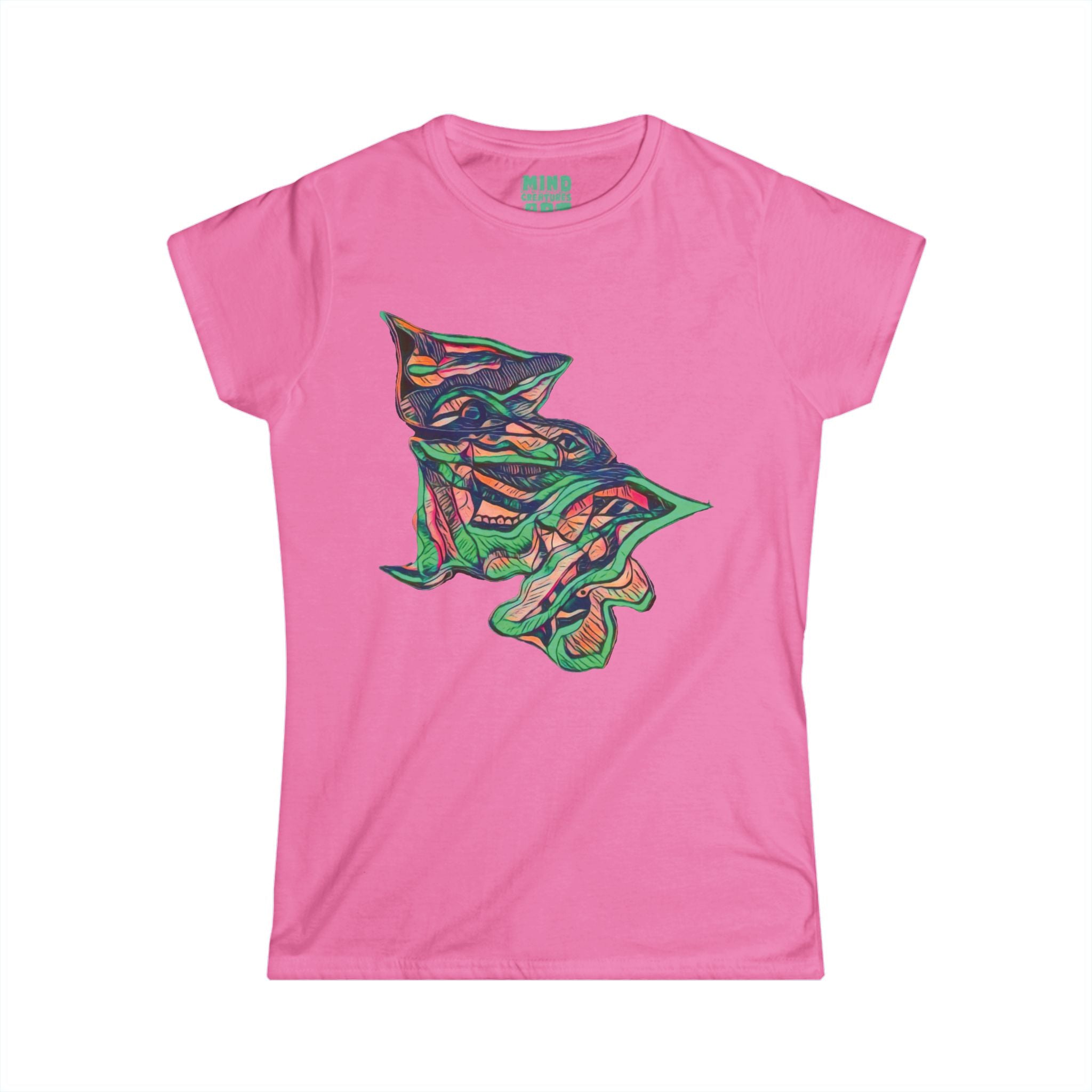 Cheshire (Pink & Seafoam) Women's Softstyle Tee