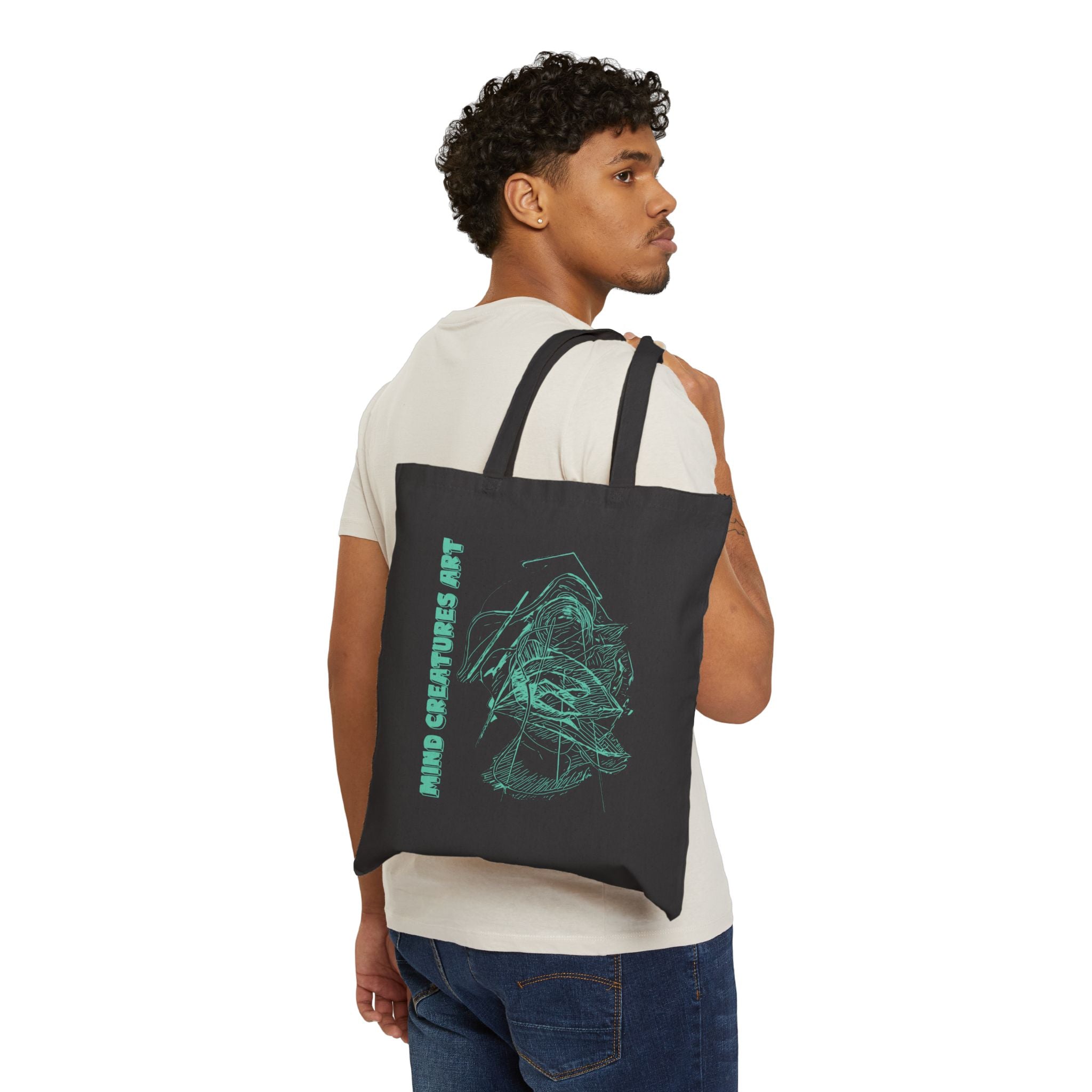 Dive Reflex (Teal) Cotton Canvas Tote Bag