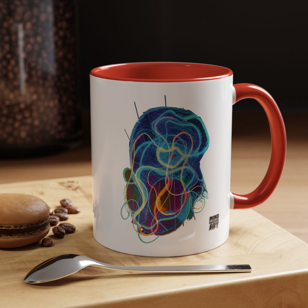 Davy Jones (Electric Blue) Accent Coffee Mug (11oz, 15oz)