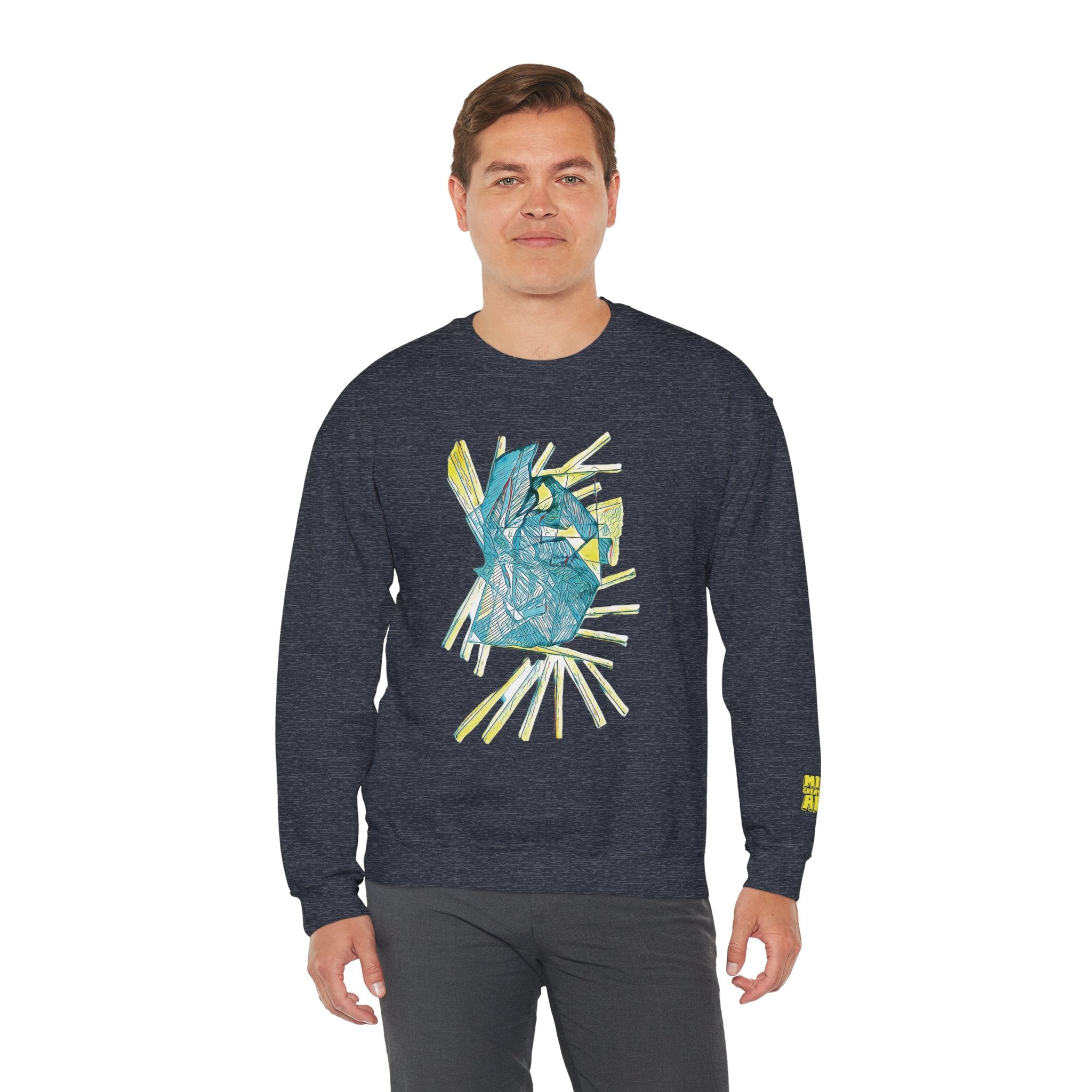 Lightspeed (Aqua) Unisex Heavy Blend™ Crewneck Sweatshirt