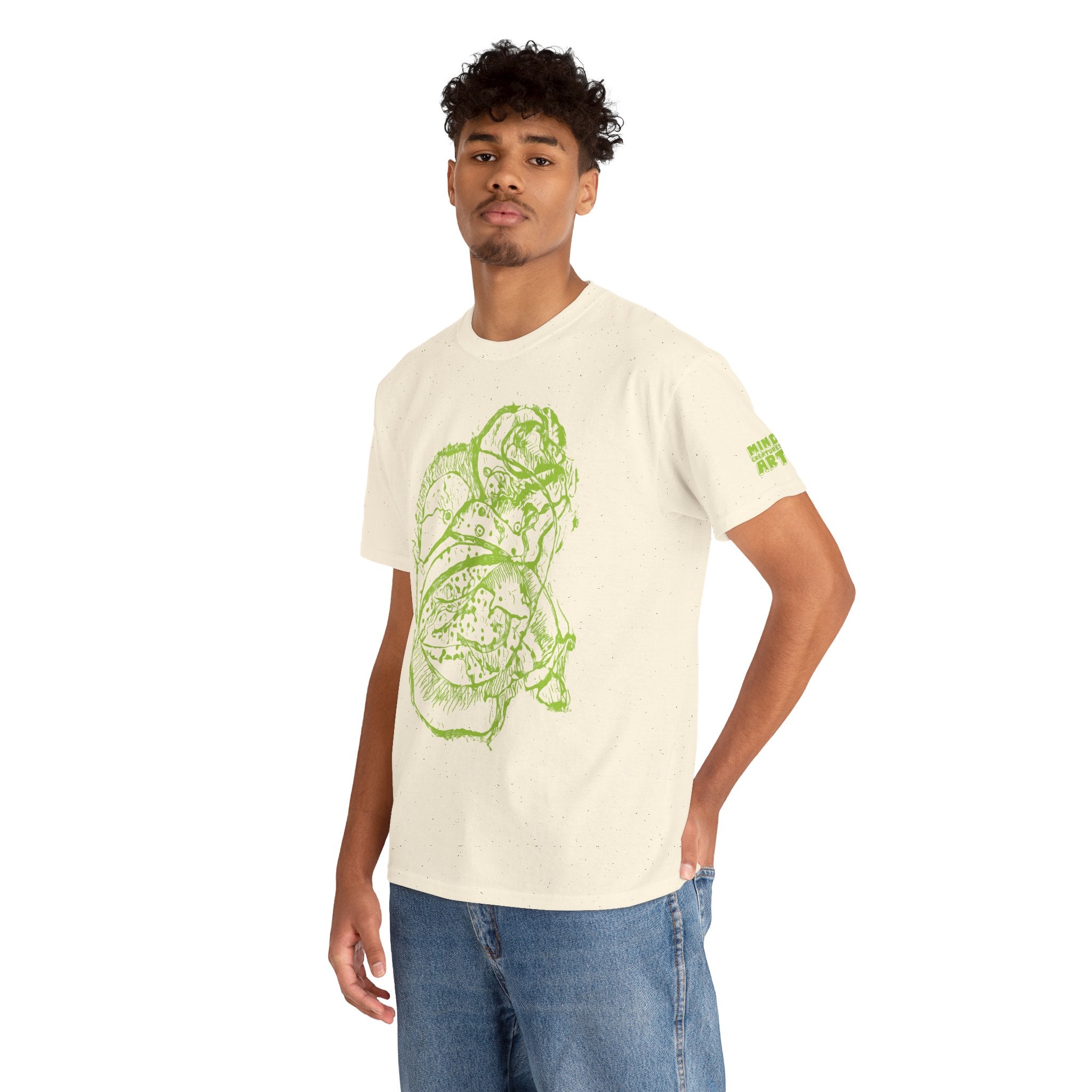 Exploration (Lime) Unisex Heavy Cotton Tee