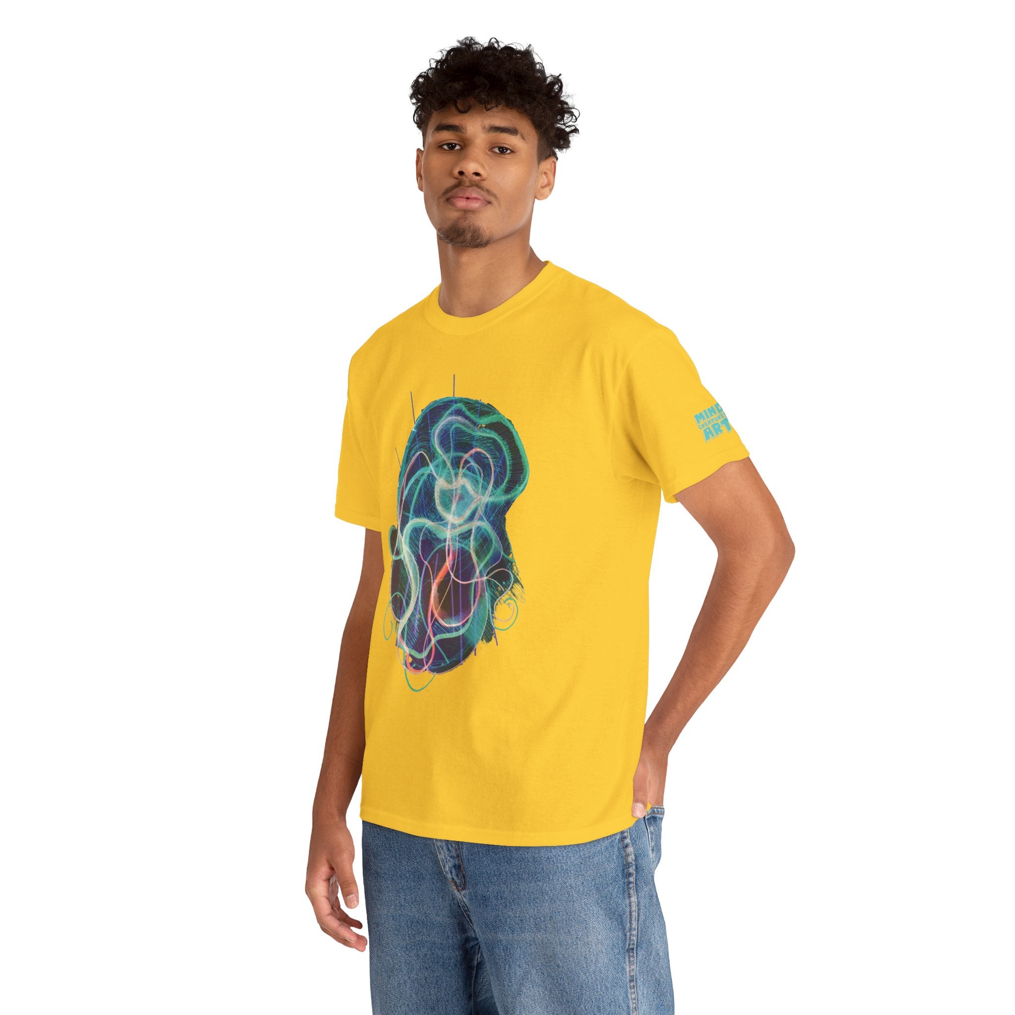 Davy Jones (Electric Teal) Unisex Heavy Cotton Tee