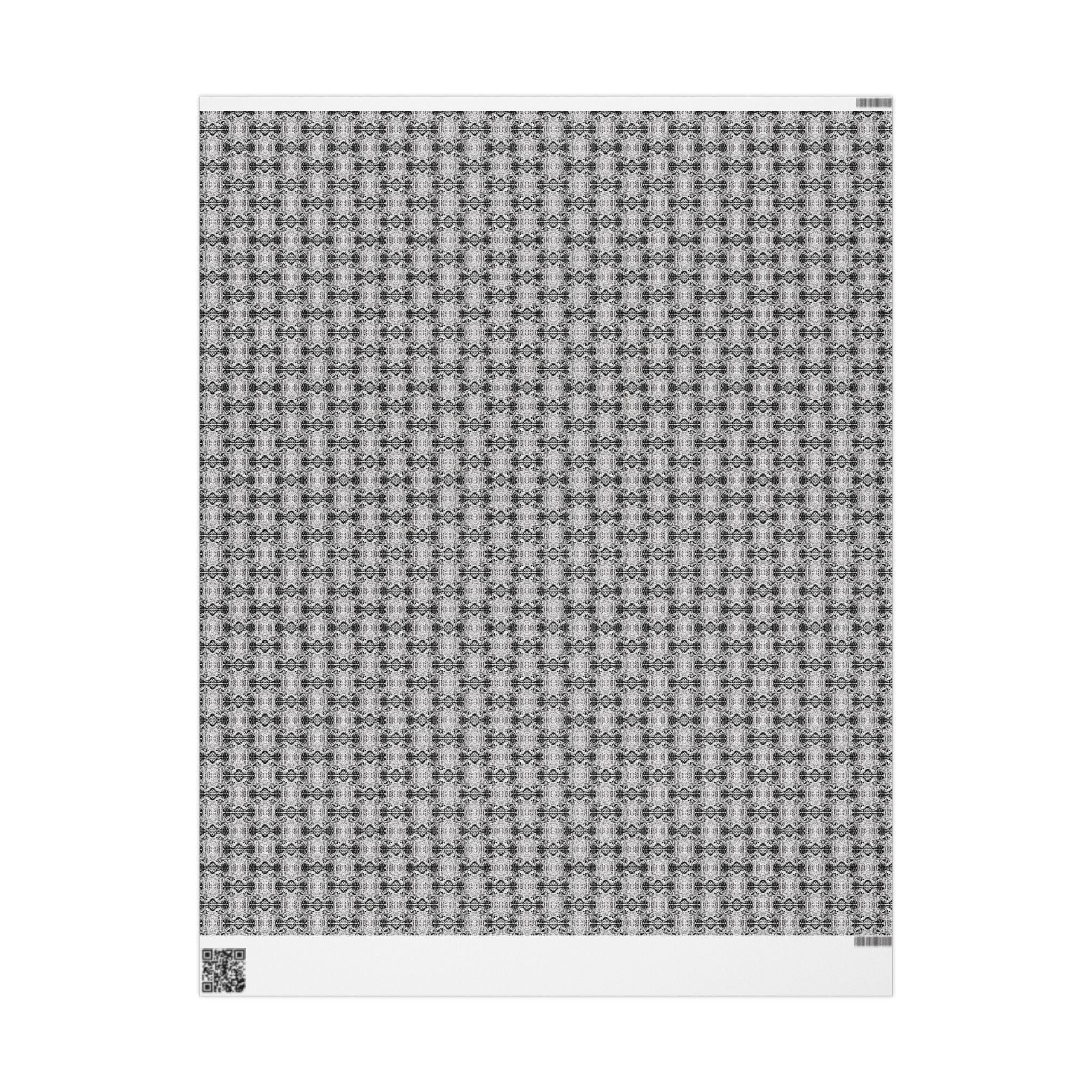 Love (Black, White Background) Heavy Wrapping Paper
