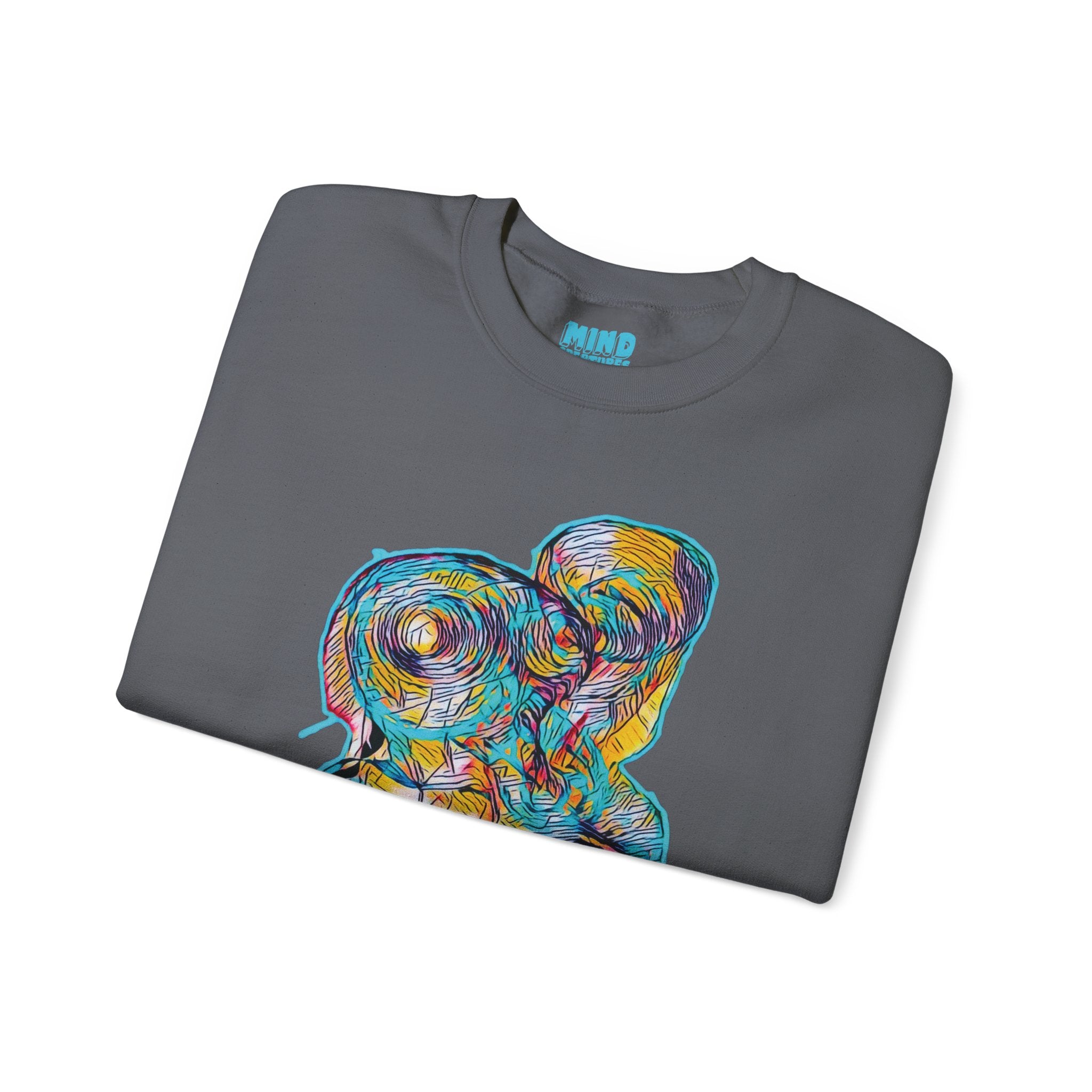 Curiosity (Aqua) Unisex Heavy Blend™ Crewneck Sweatshirt