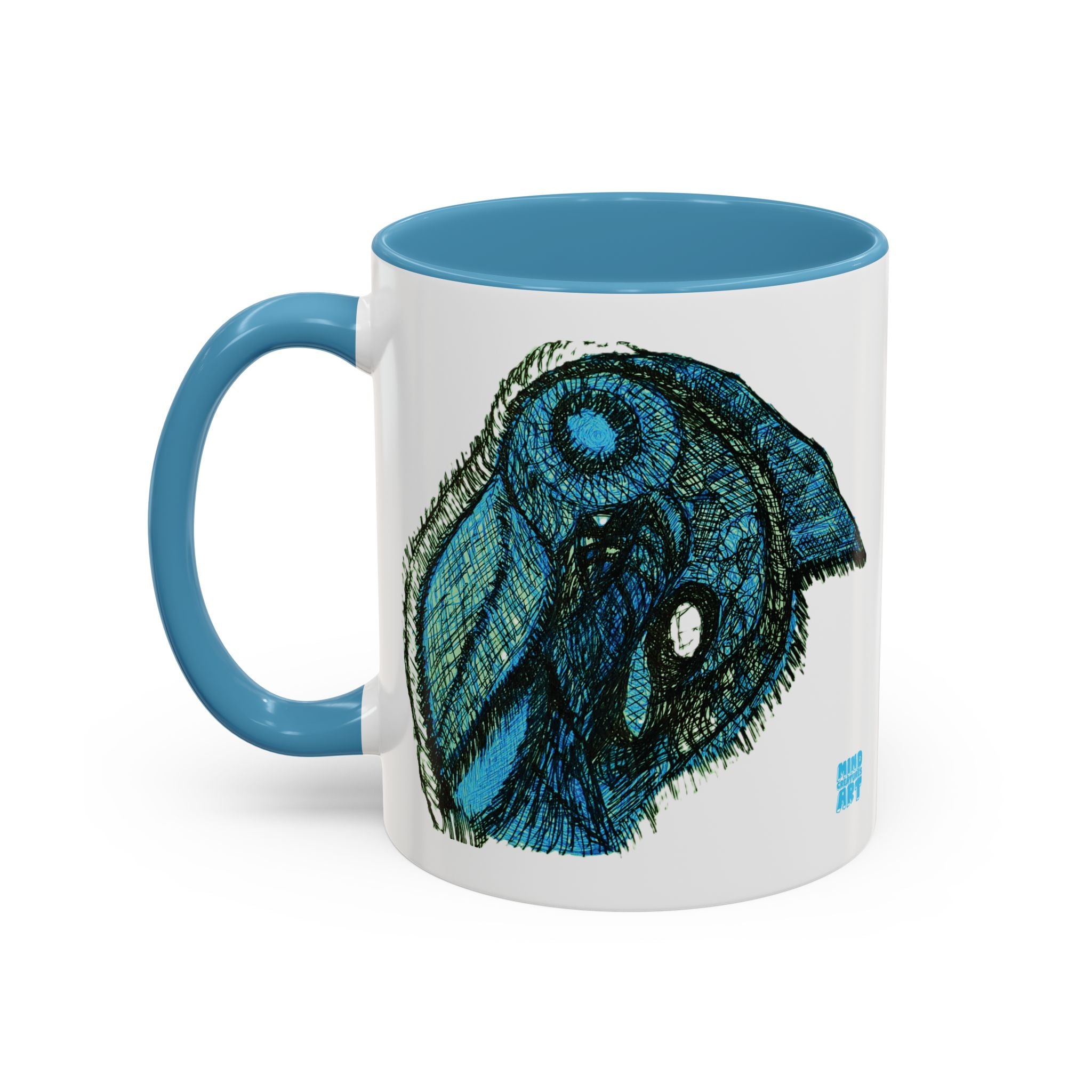 Who Are You? (Teal) Accent Coffee Mug (11oz, 15oz)
