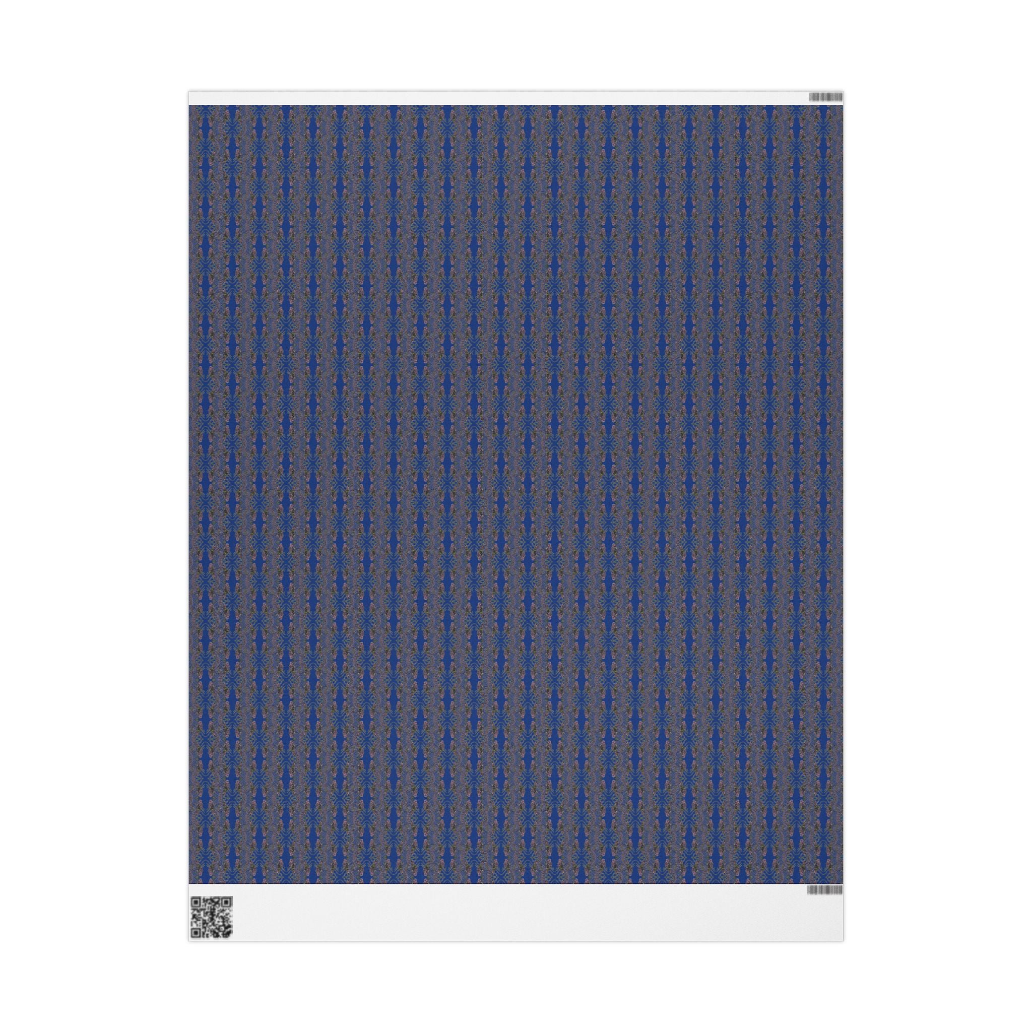 Vessel (Neon, Mirror, Blue Background) Heavy Wrapping Paper