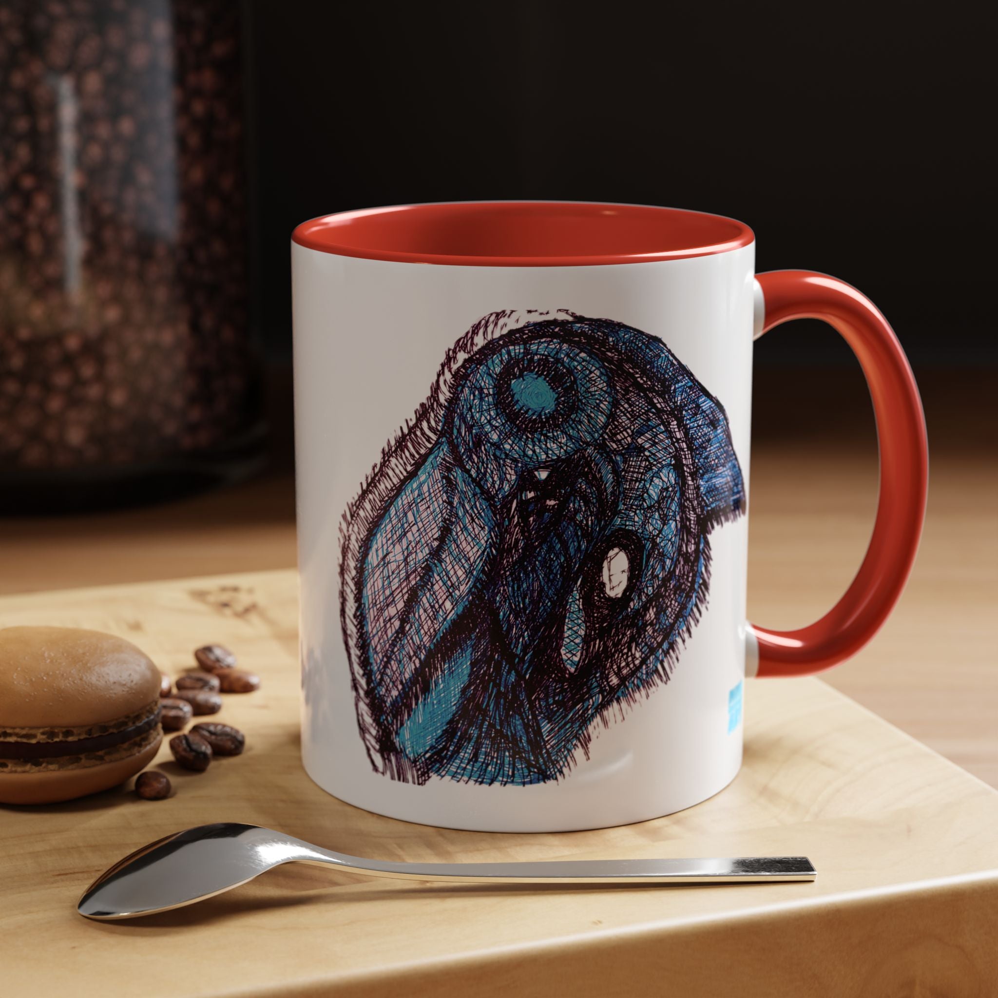 Who Are You? (Blue) Accent Coffee Mug (11oz, 15oz)