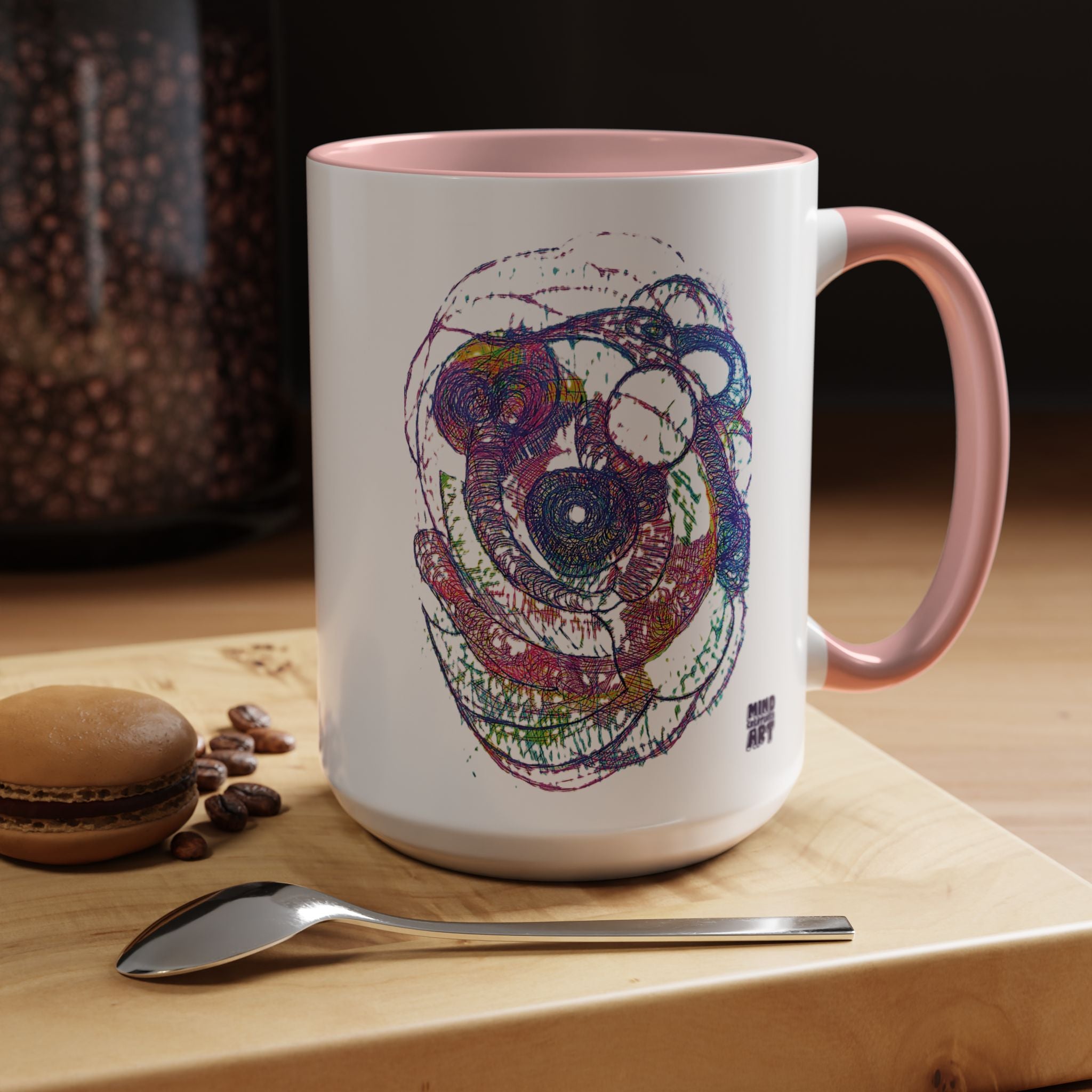 Spiraling Accent Coffee Mug (11oz, 15oz)