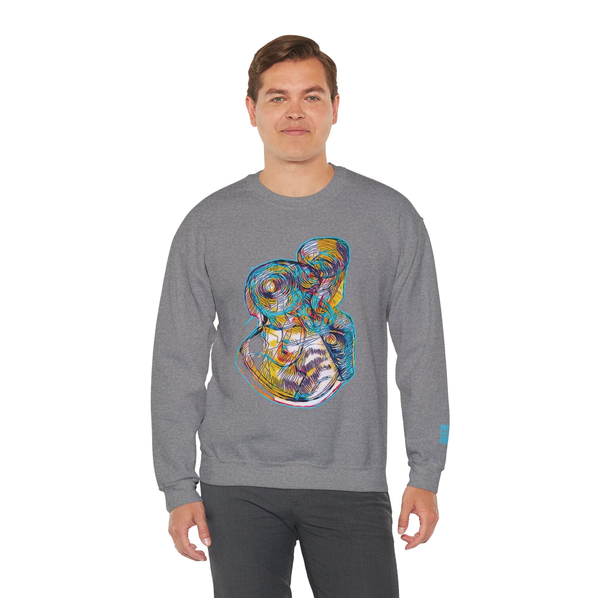 Curiosity (Aqua) Unisex Heavy Blend™ Crewneck Sweatshirt