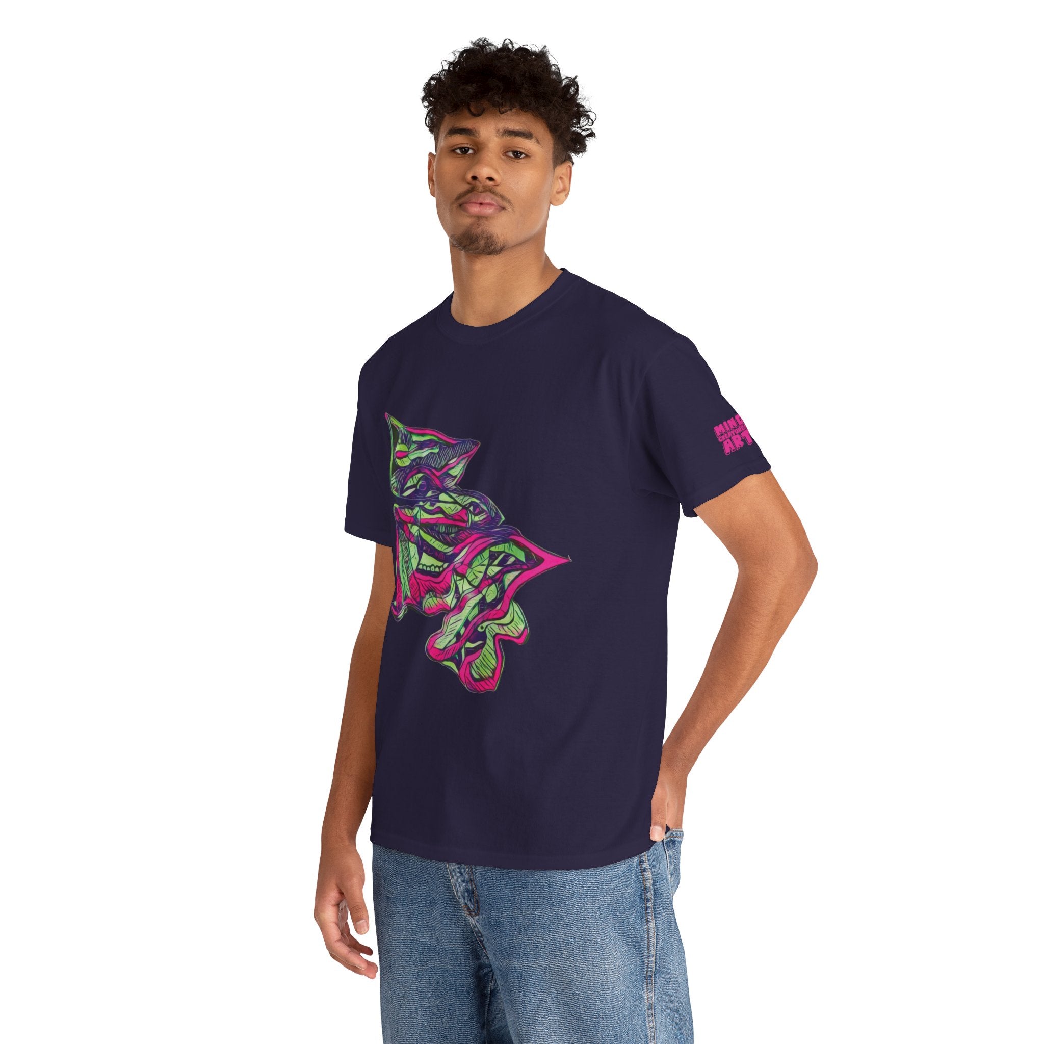 Cheshire (Pink & Green) Unisex Heavy Cotton Tee