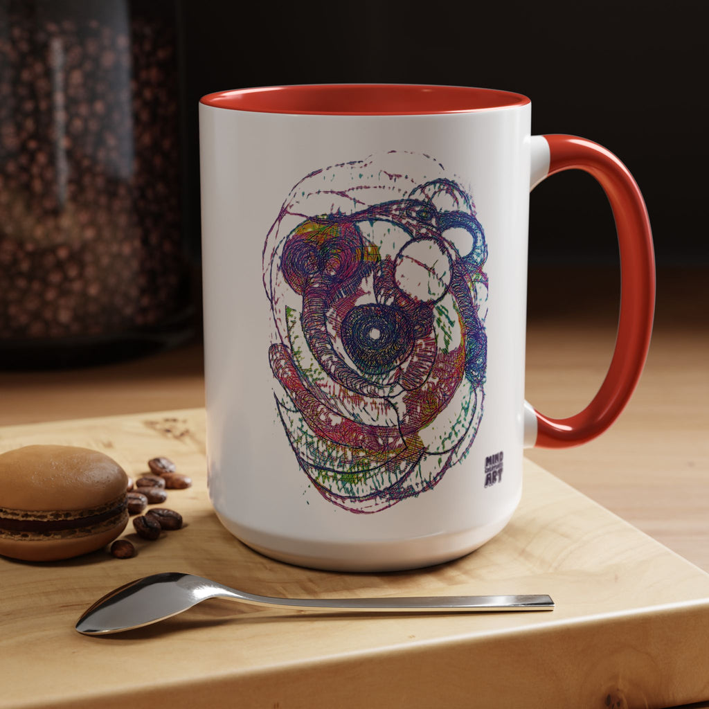 Spiraling Accent Coffee Mug (11oz, 15oz)
