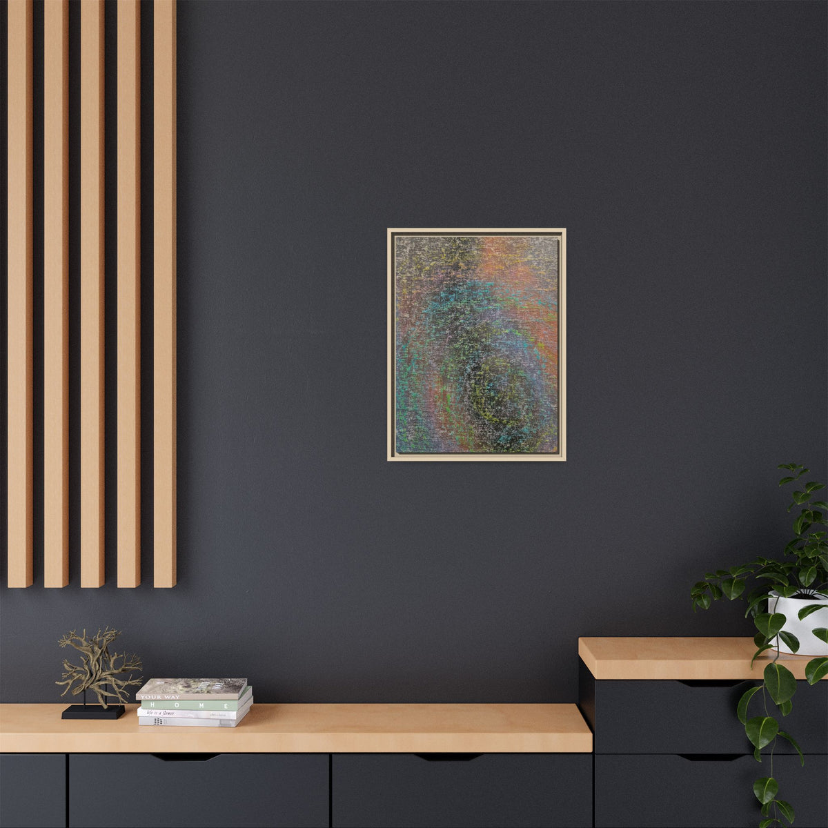 Iridescent Matte Canvas, Framed