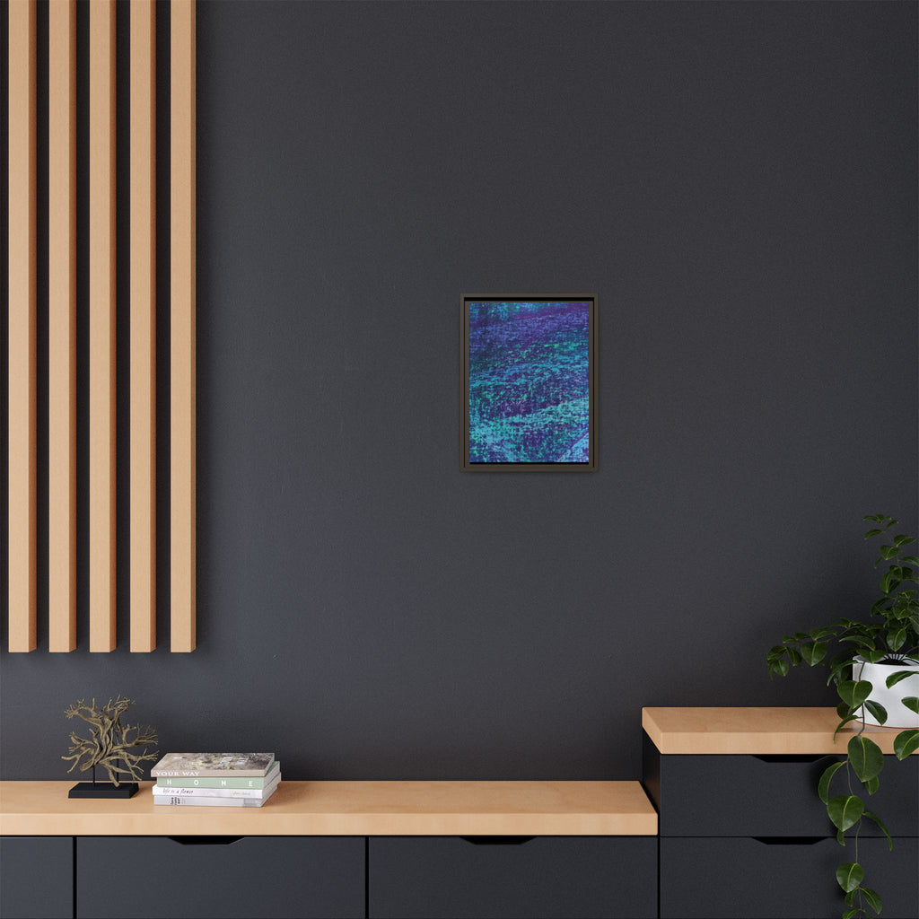 Lagoon Matte Canvas, Framed