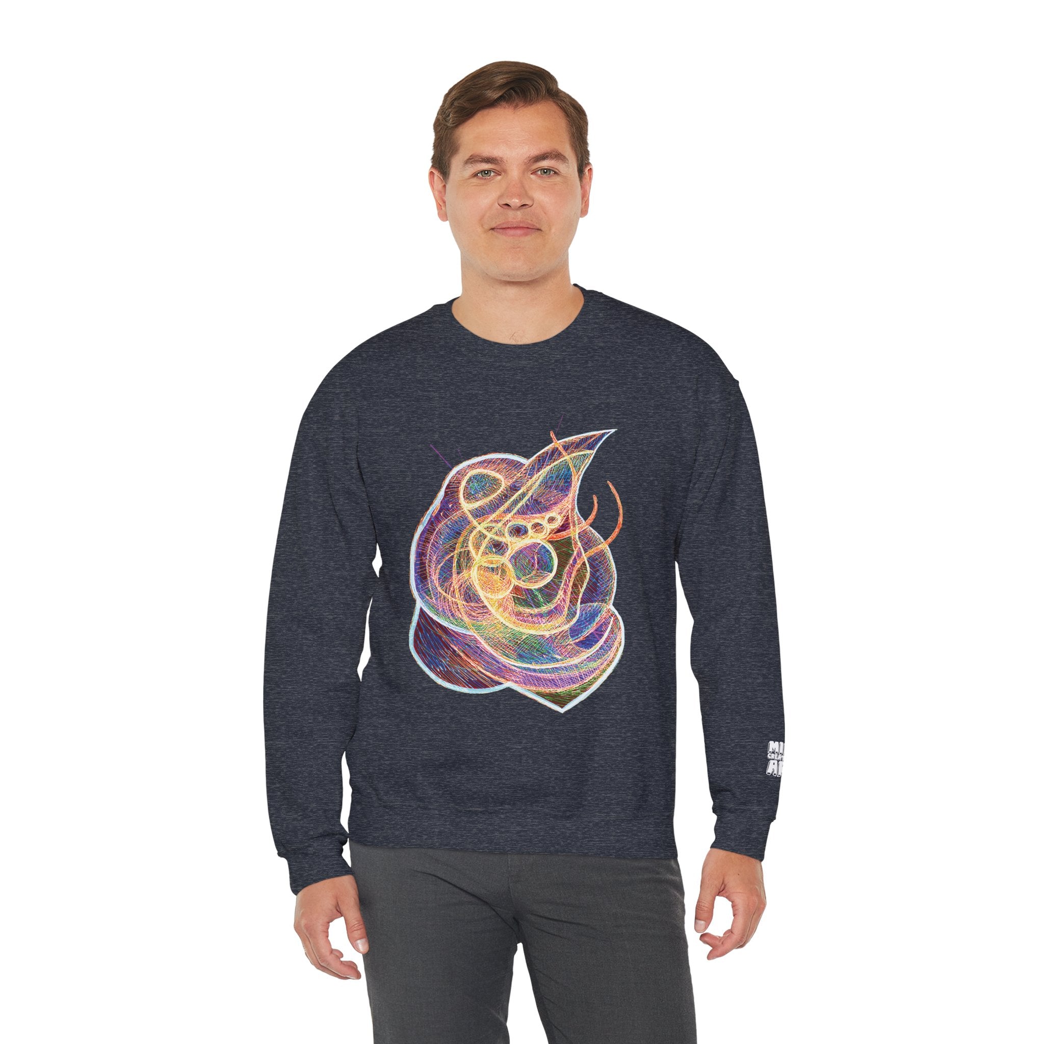 Renewal (Electric Yellow & Purple) Unisex Heavy Blend™ Crewneck Sweatshirt