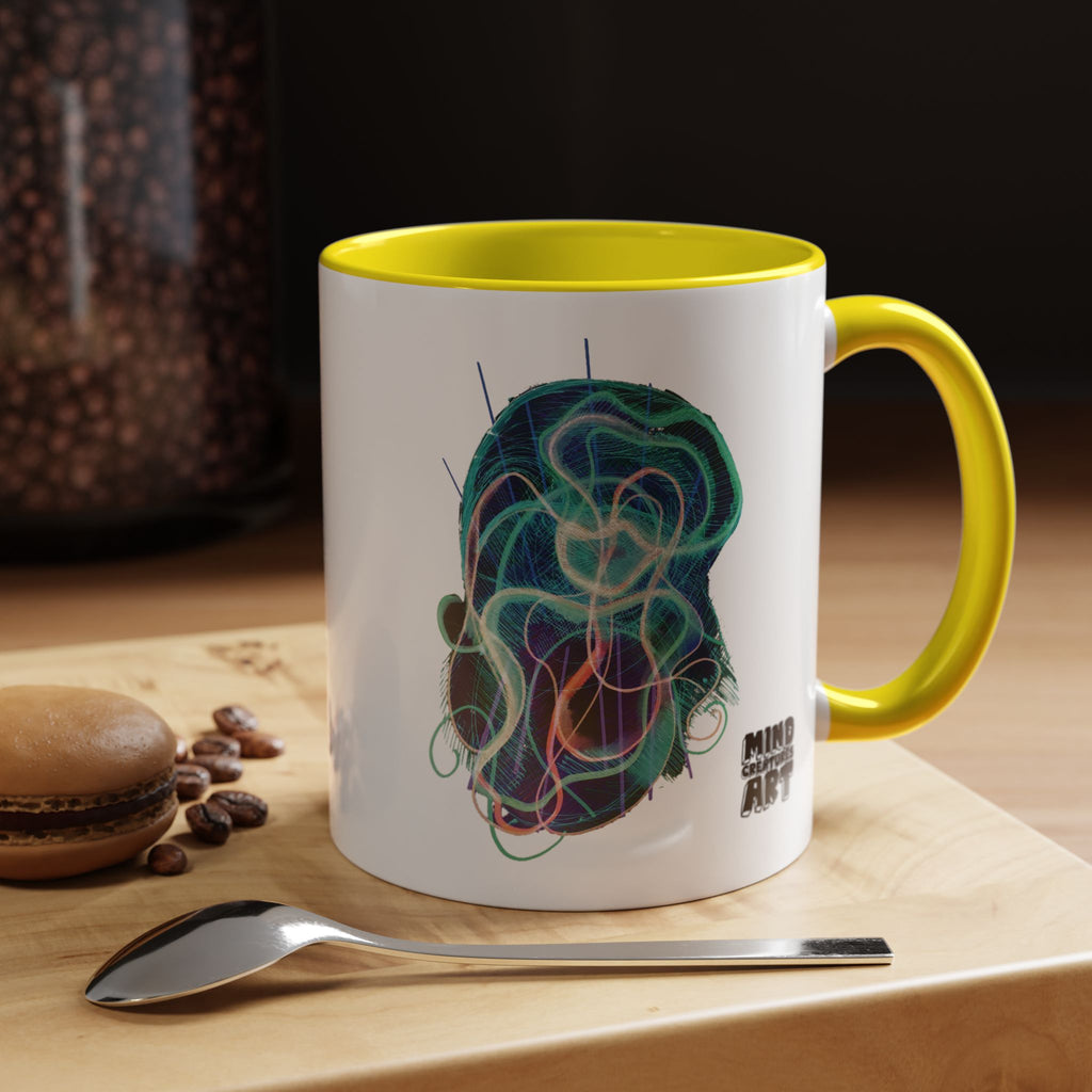 Davy Jones (Electric Teal) Accent Coffee Mug (11oz, 15oz)