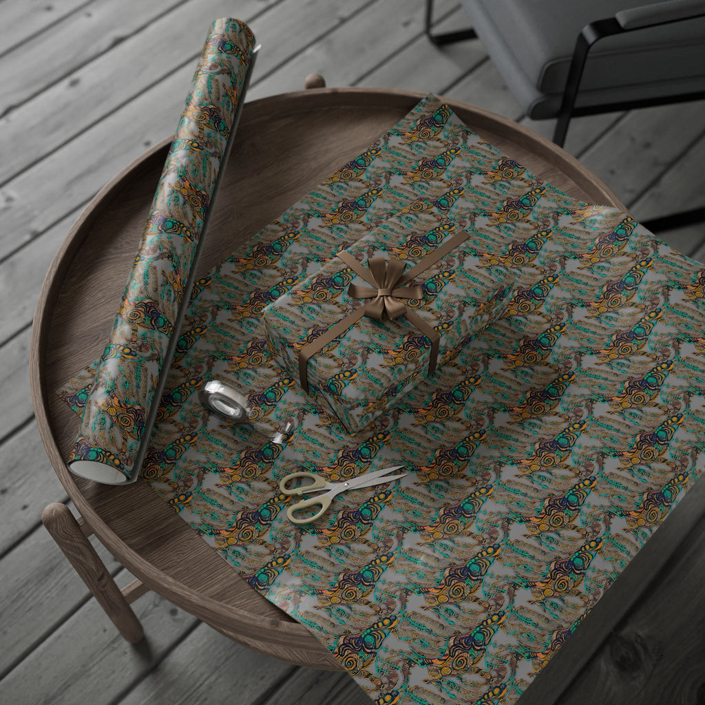 Vessel (Gray Background) Heavy Wrapping Paper