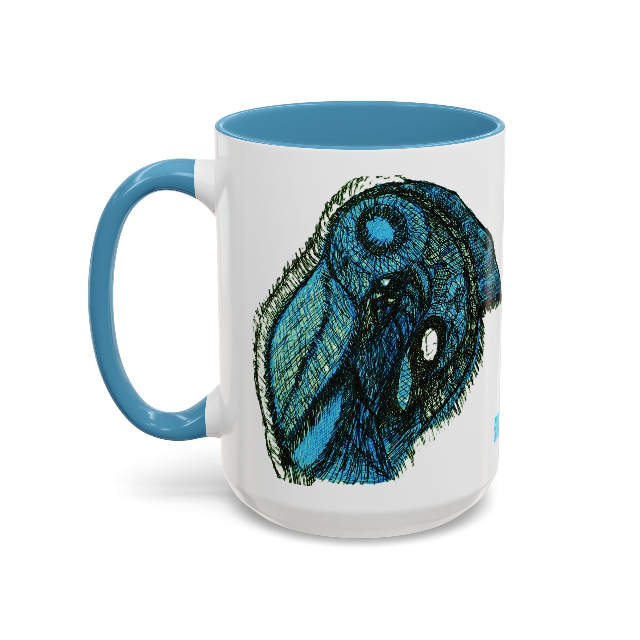 Who Are You? (Teal) Accent Coffee Mug (11oz, 15oz)