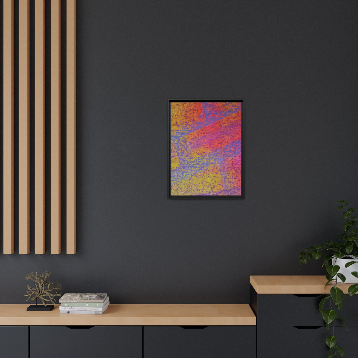 Sunset Matte Canvas, Framed