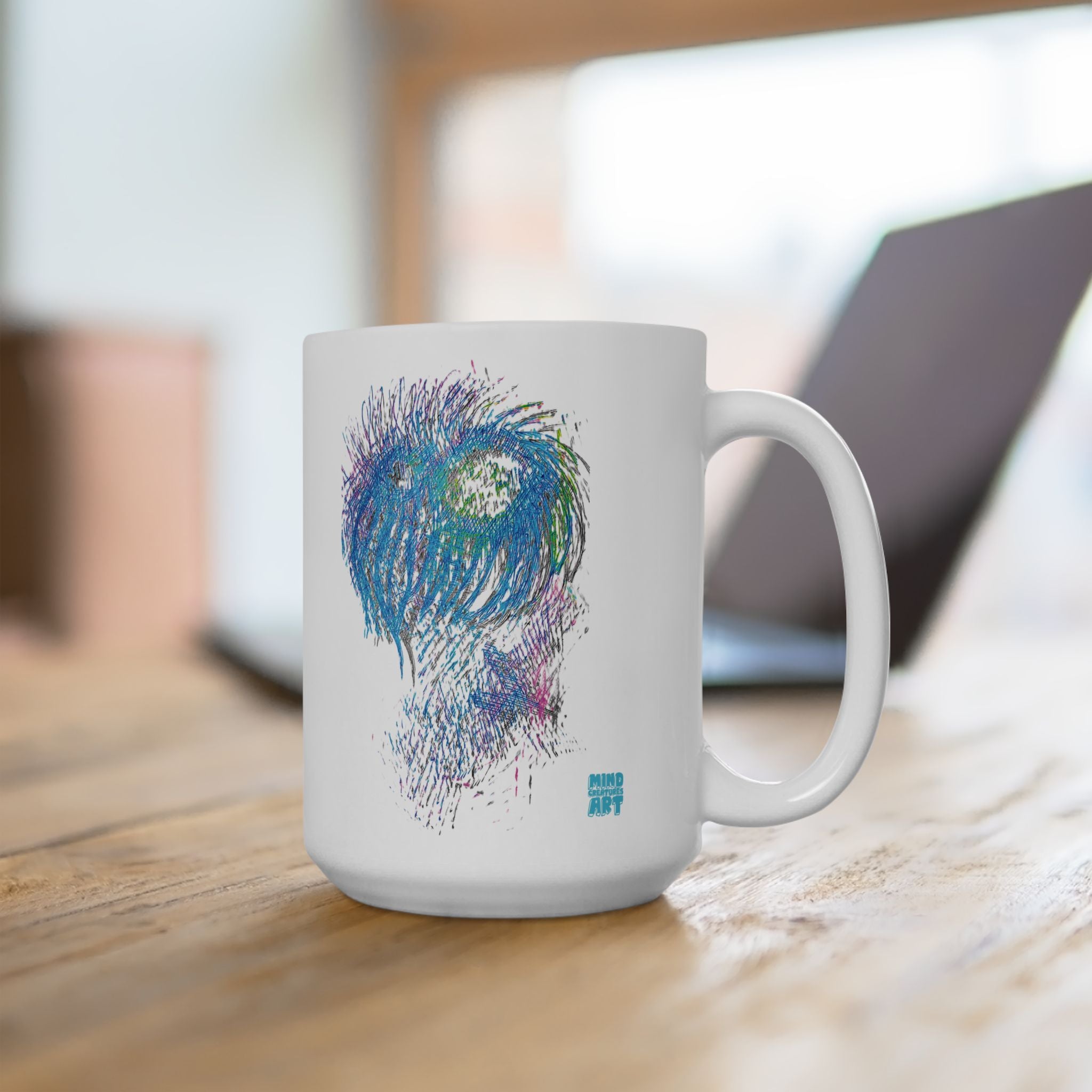 Party Monster White Ceramic Mug, (11oz, 15oz)