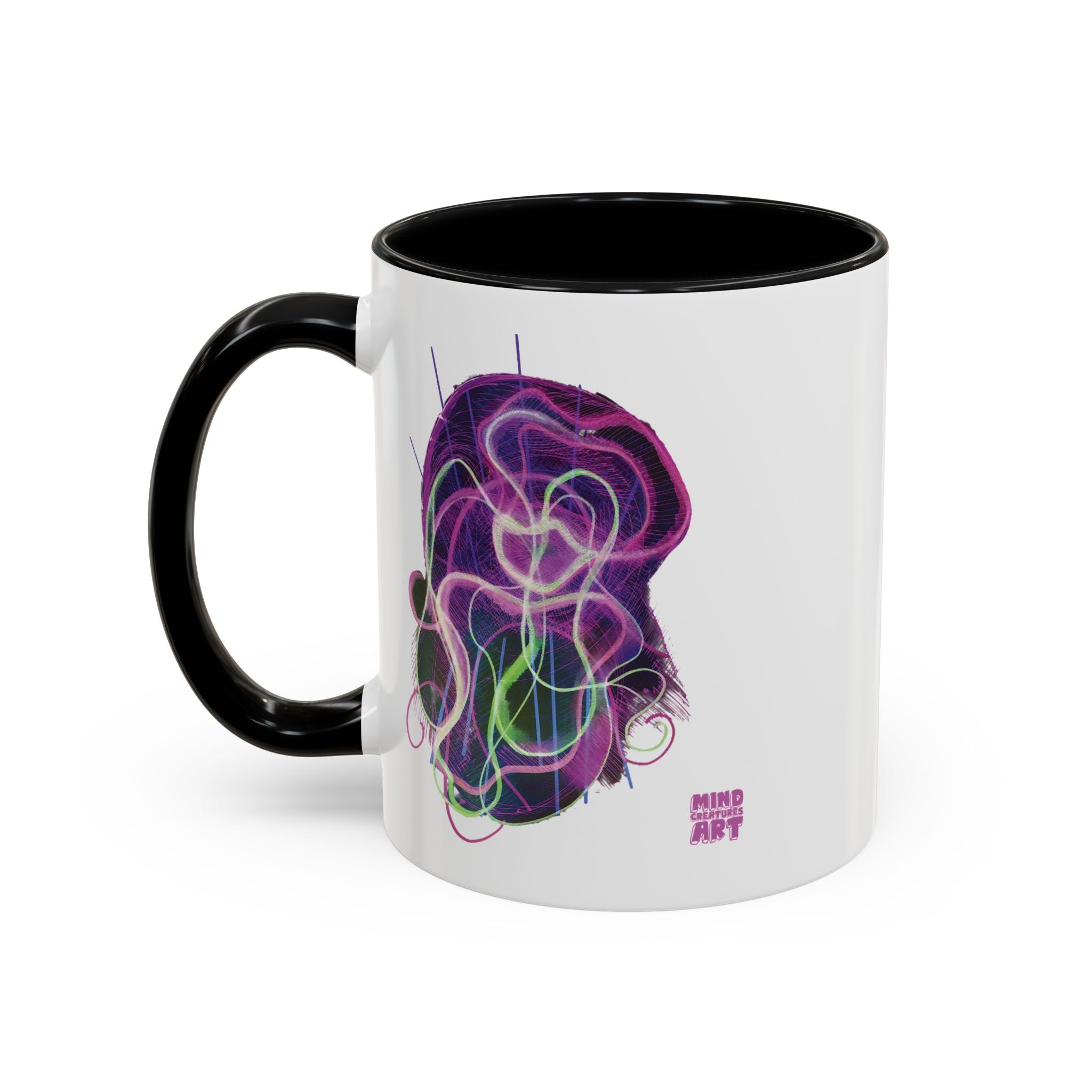 Davy Jones (Electric Purple) Accent Coffee Mug (11oz, 15oz)