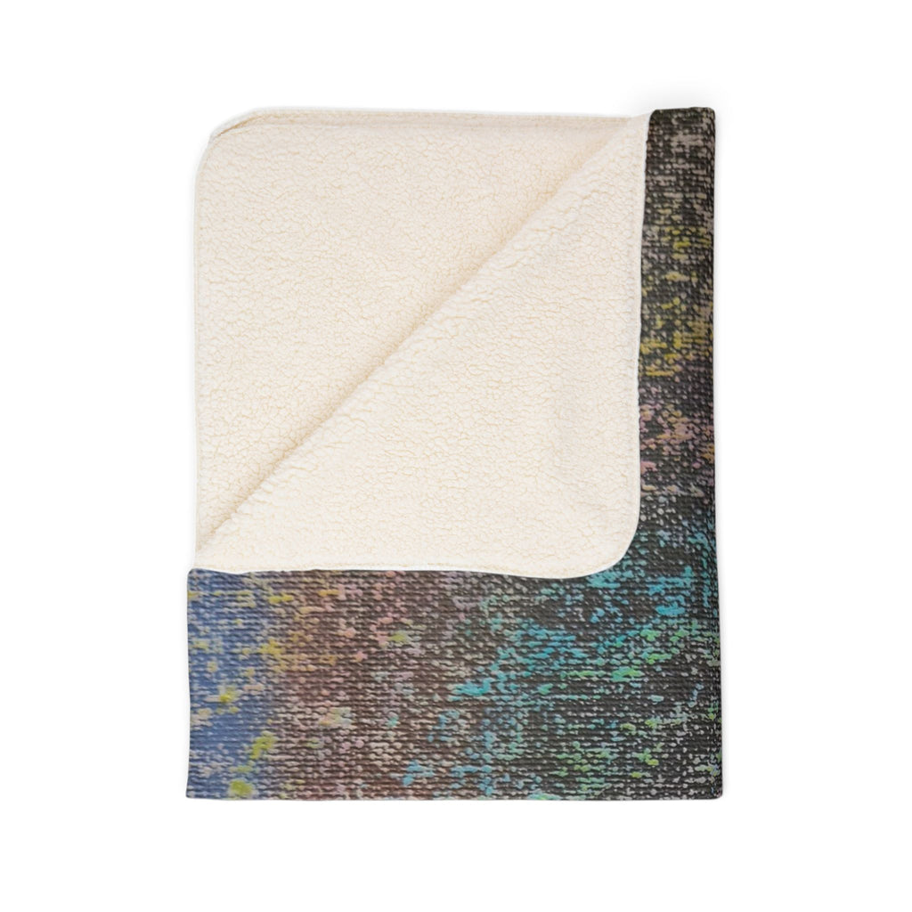 Iridescent Fleece Sherpa Blanket
