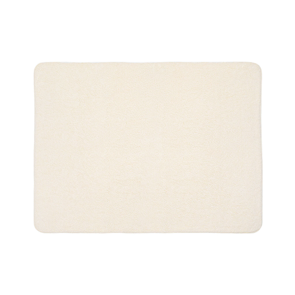 Love (Lime, Dark Blue Background) Fleece Sherpa Blanket