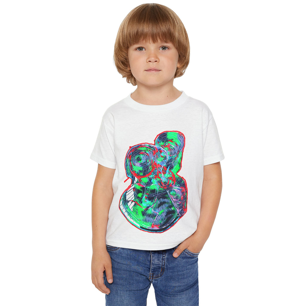 Curiosity (Green & Red) Heavy Cotton™ Toddler T-shirt