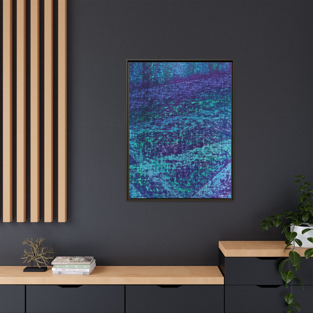Lagoon Matte Canvas, Framed