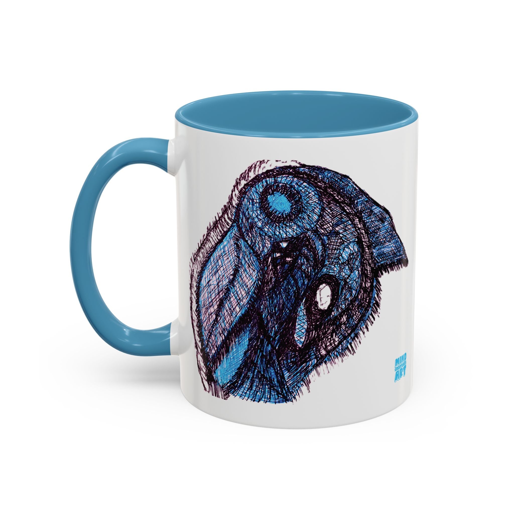 Who Are You? (Blue) Accent Coffee Mug (11oz, 15oz)