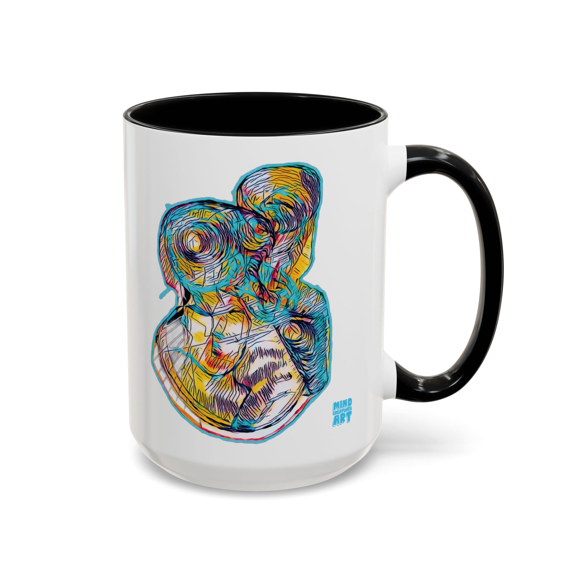 Curiosity (Teal) Accent Coffee Mug (11oz, 15oz)